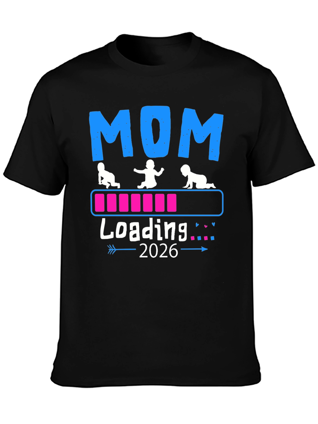 Camiseta Mamá Cargando 2026 - Anuncio de Bebé