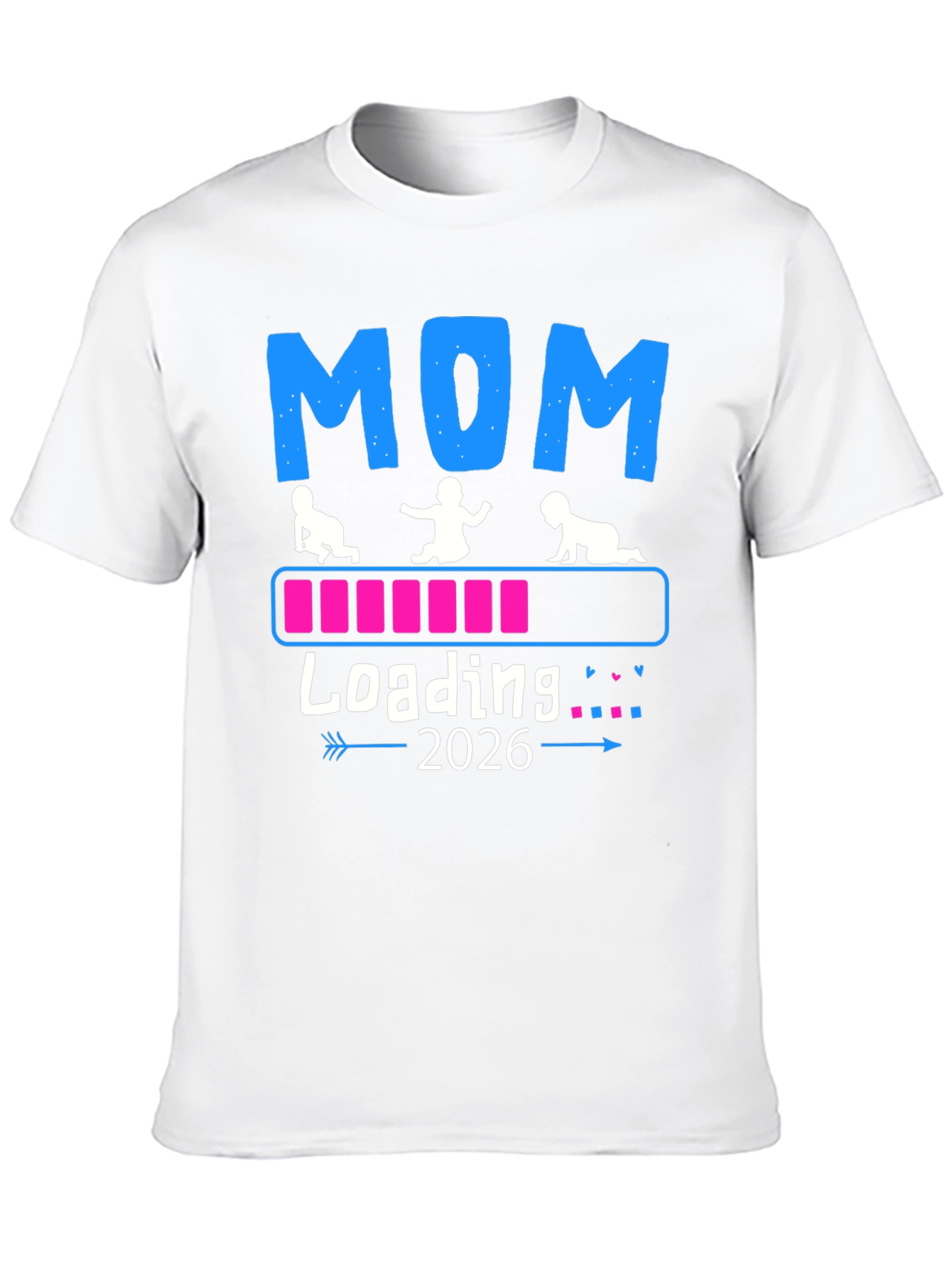 Camiseta Mamá Cargando 2026 - Anuncio de Bebé