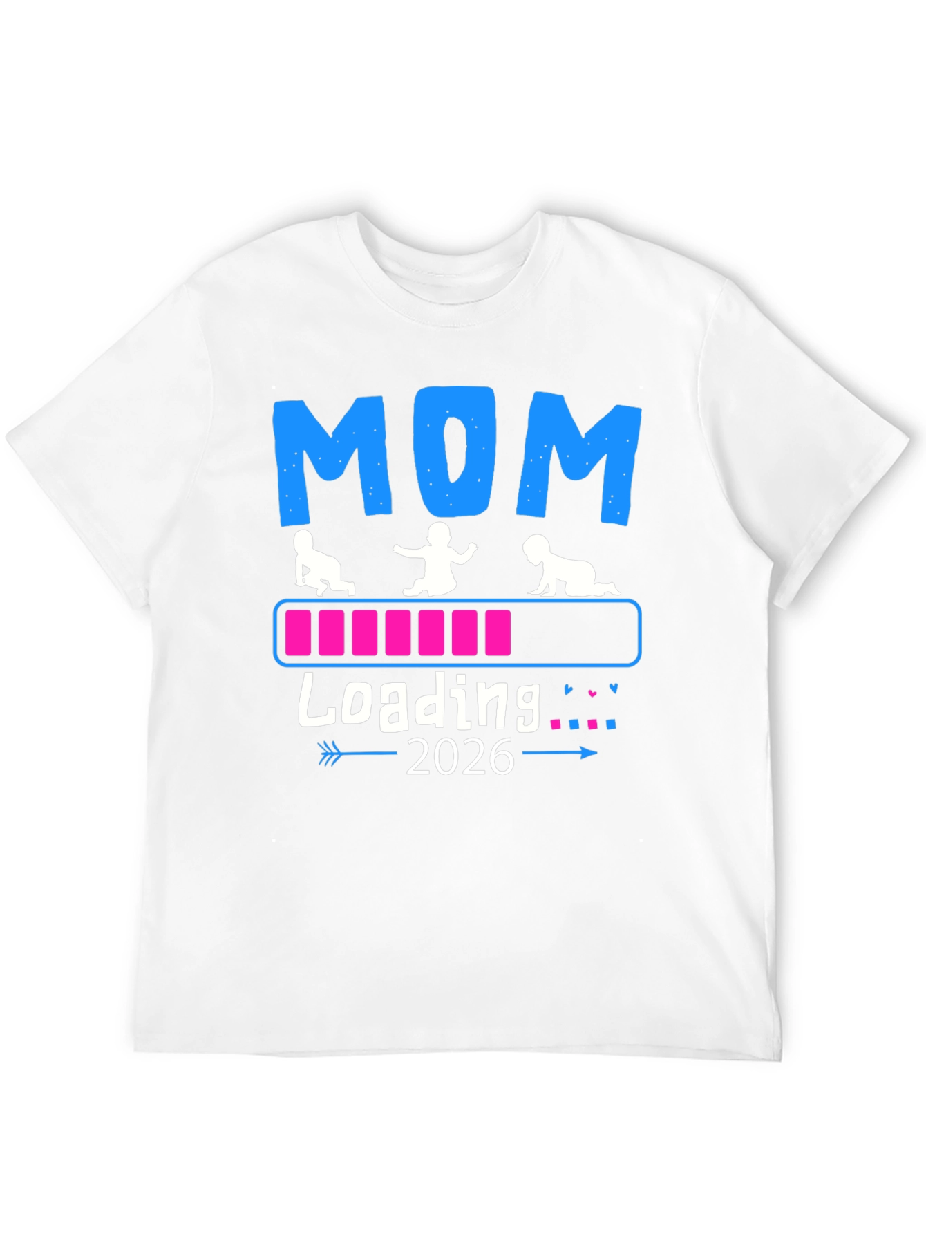 Camiseta Mamá Cargando 2026 - Anuncio de Bebé