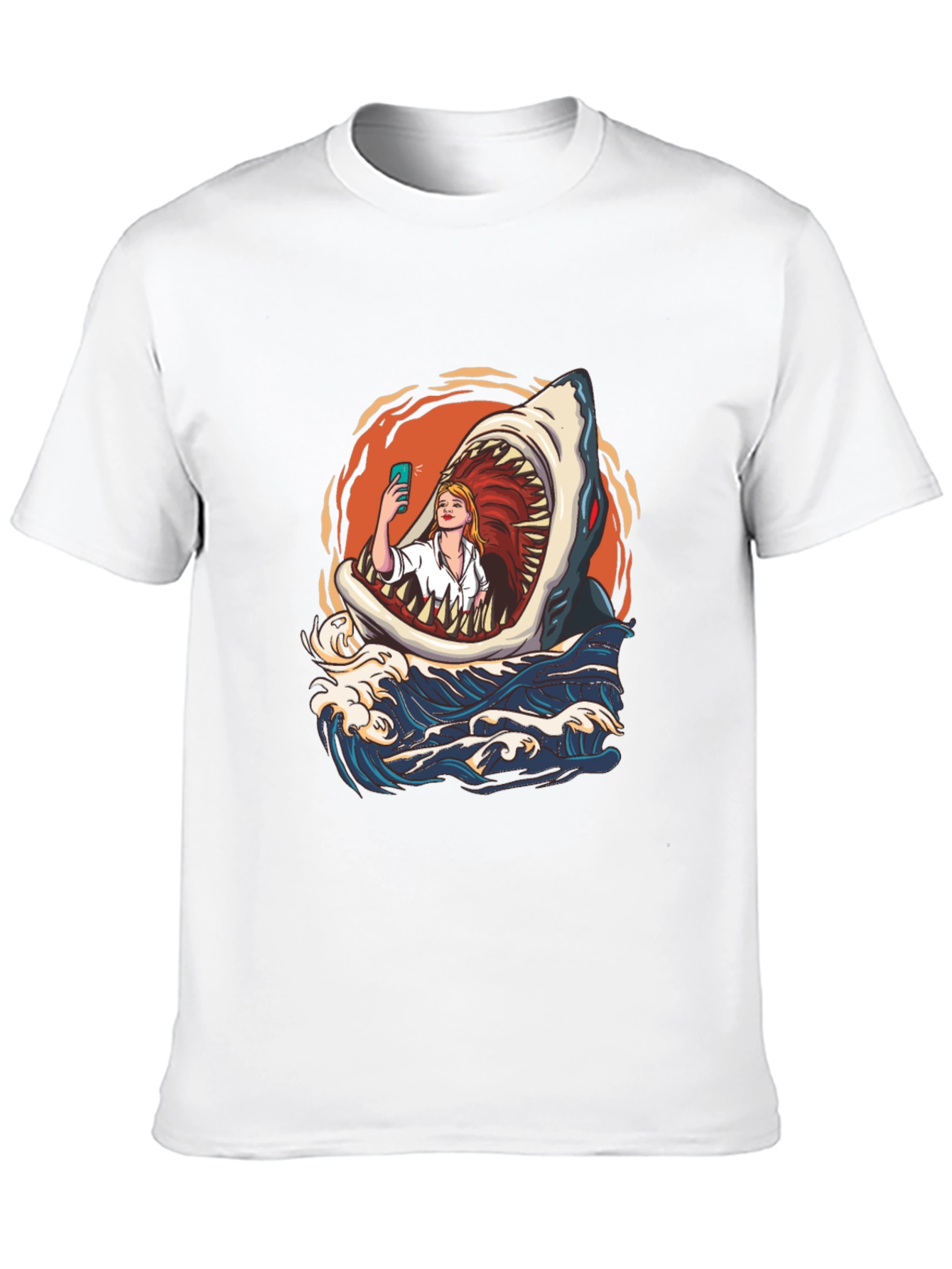 Camiseta Tiburón Selfie - Diseño Único