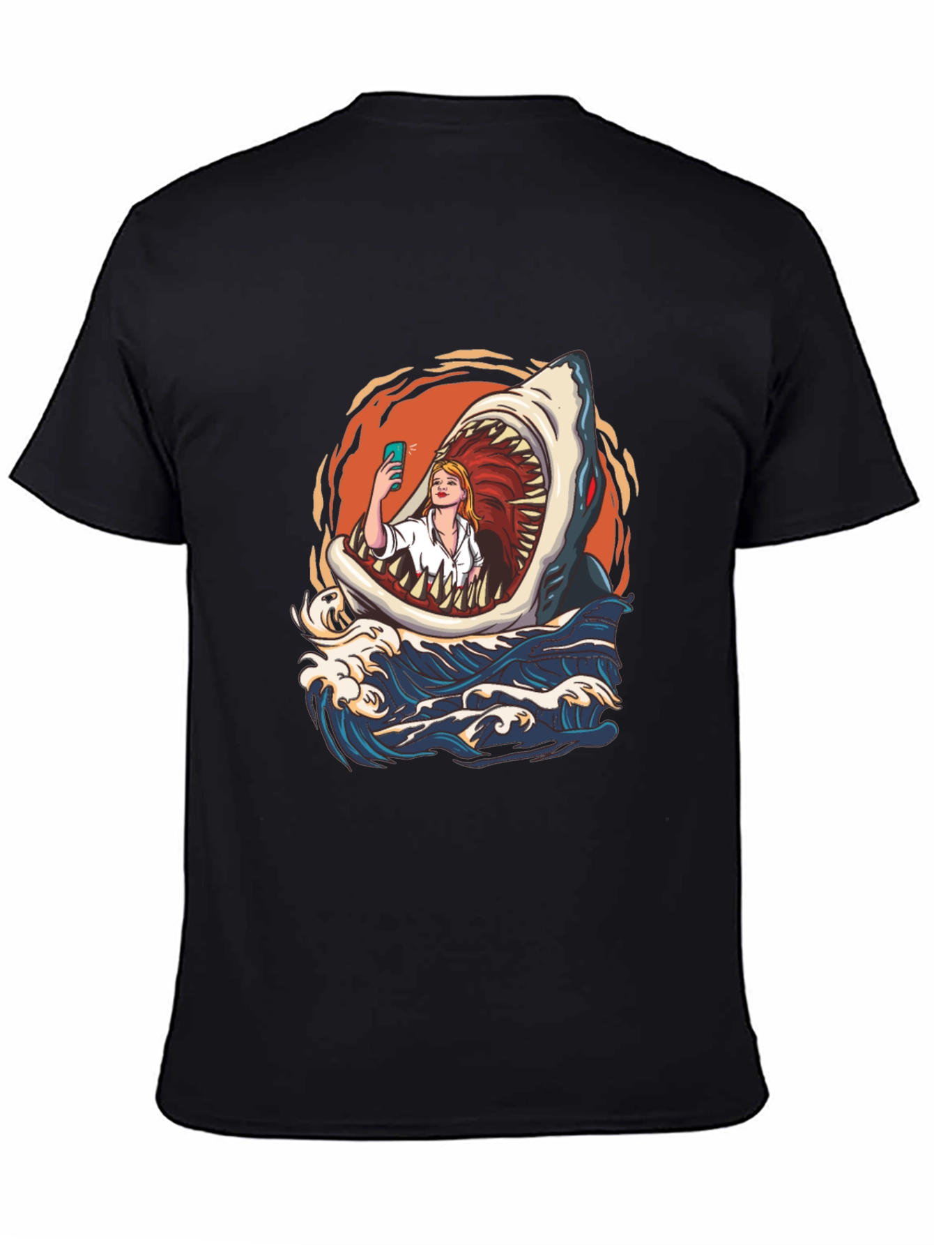 Camiseta Tiburón Selfie - Diseño Único