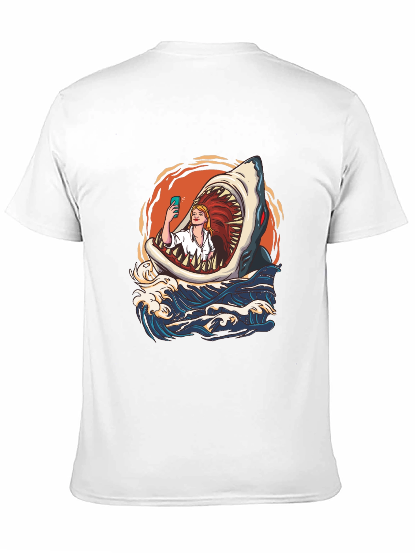 Camiseta Tiburón Selfie - Diseño Único