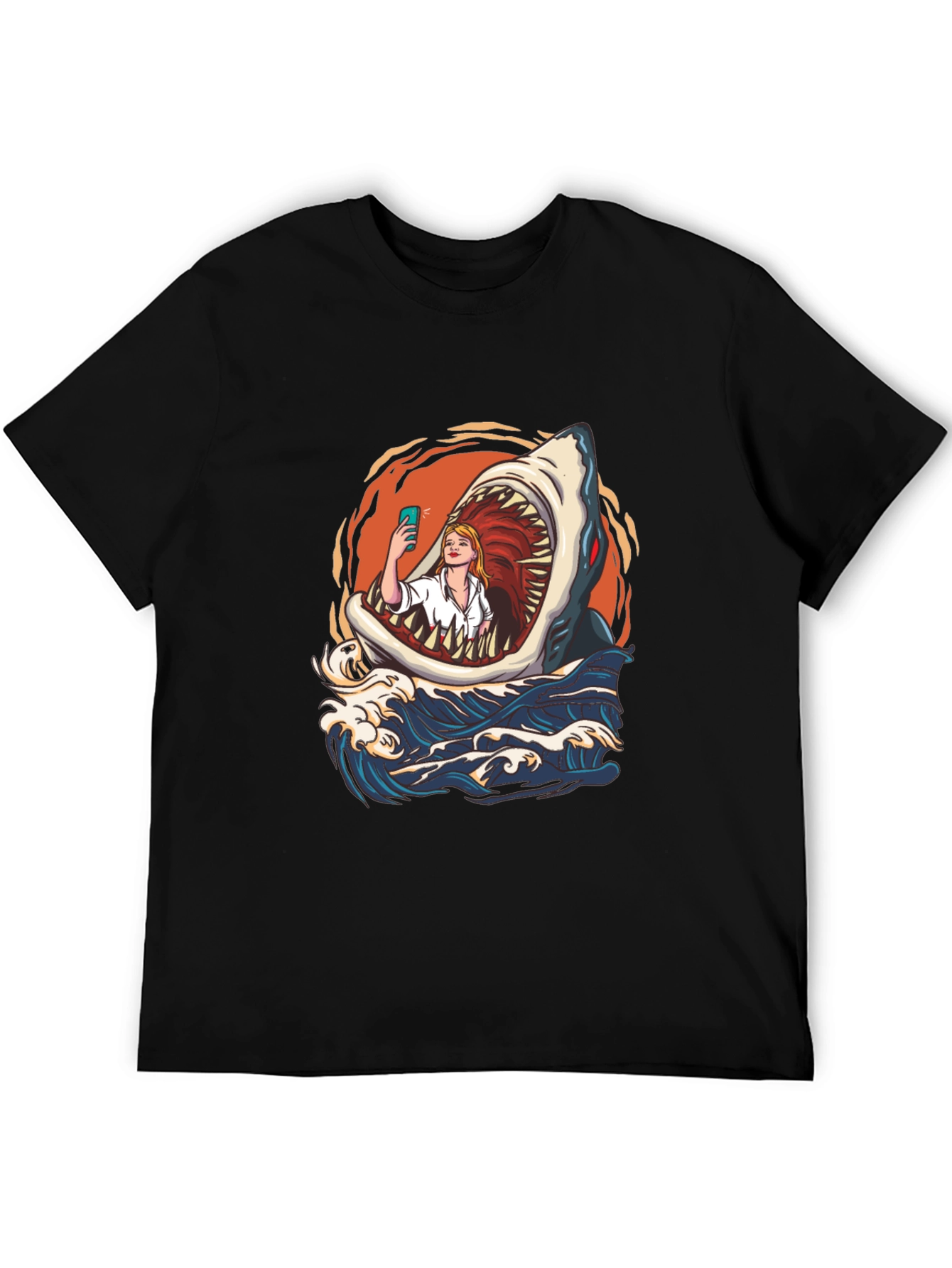 Camiseta Tiburón Selfie - Diseño Único