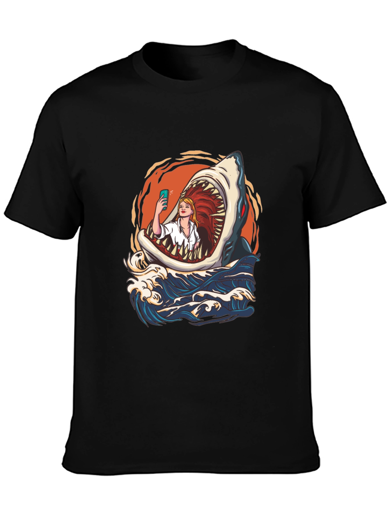 Camiseta Tiburón Selfie - Diseño Único