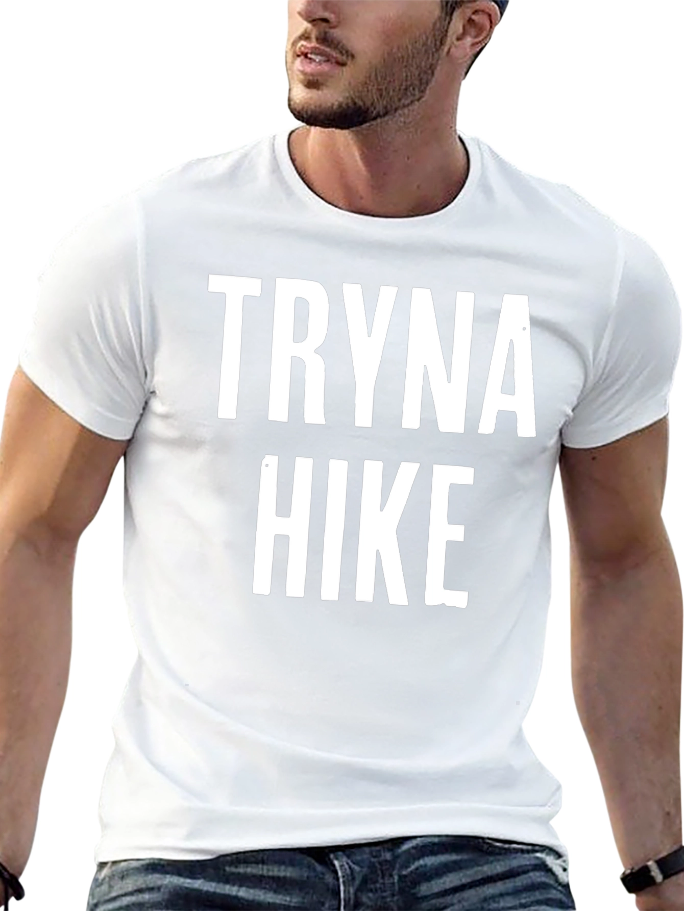Tryna Hike Graphic Tee - Black