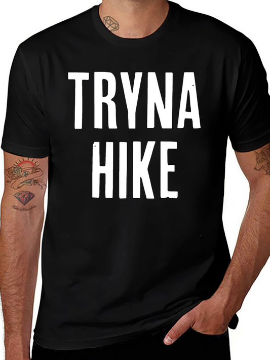 Tryna Hike Graphic Tee - Black