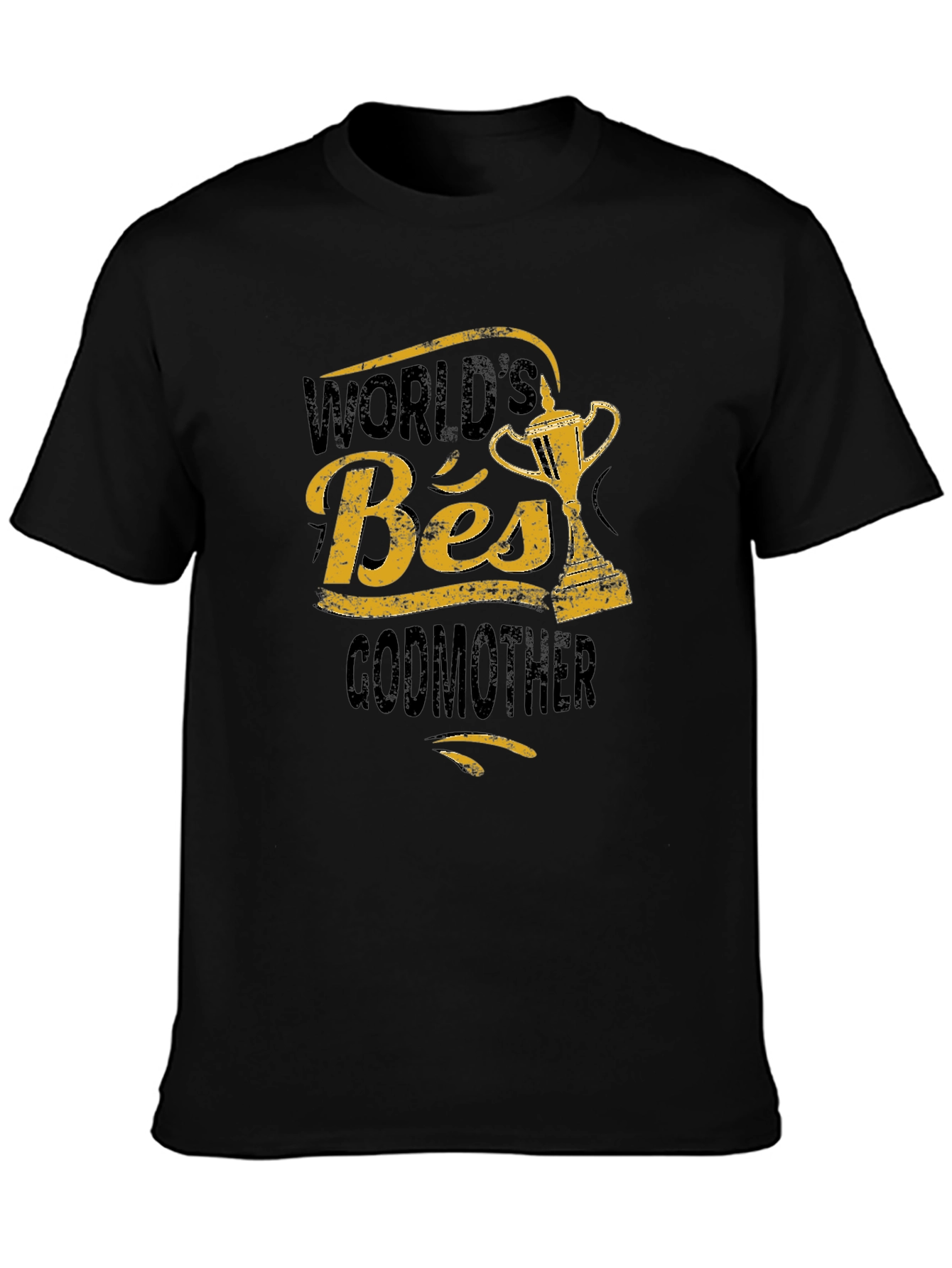 Camiseta Negra: La Mejor Madrina del Mundo
