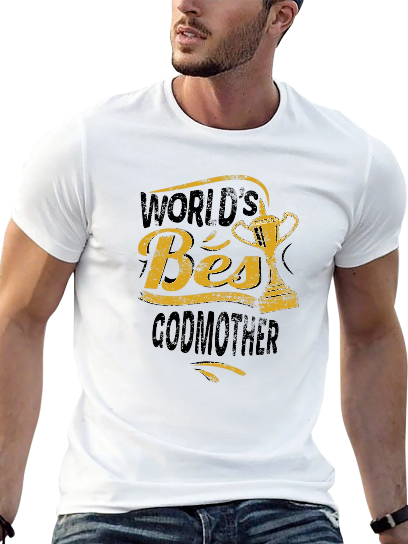 Camiseta Negra: La Mejor Madrina del Mundo
