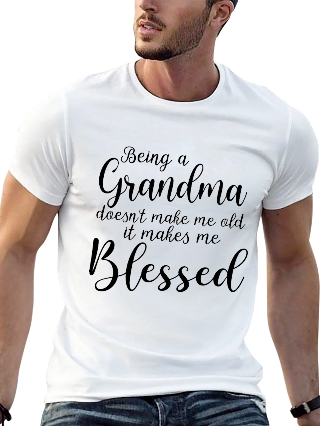 Camiseta Negra: Abuela Bendecida