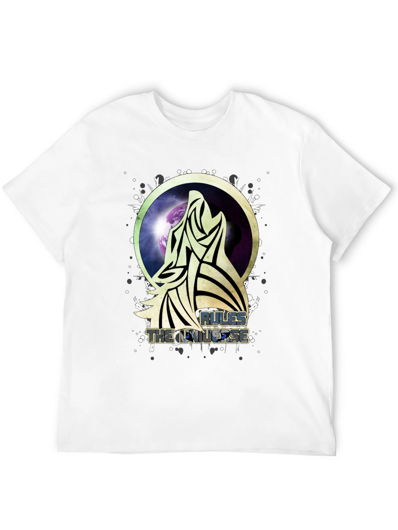 Camiseta Hombre Lobo Espacial