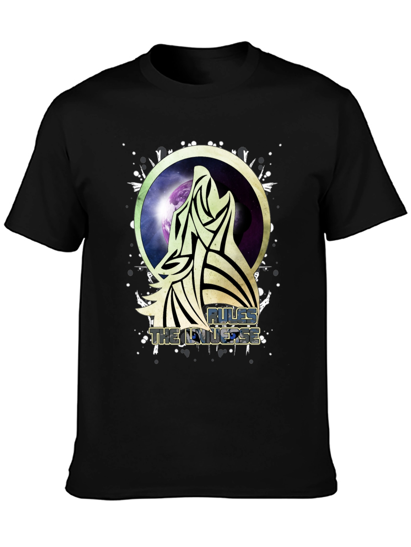 Camiseta Hombre Lobo Espacial