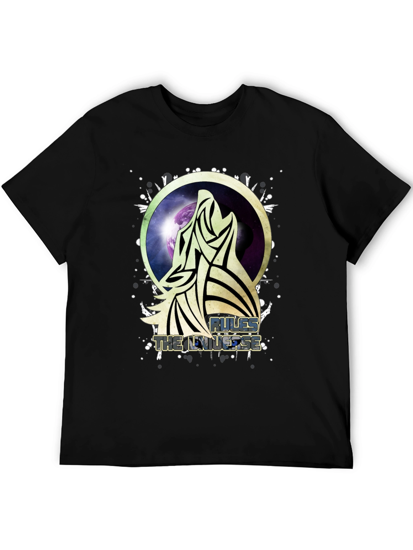 Camiseta Hombre Lobo Espacial