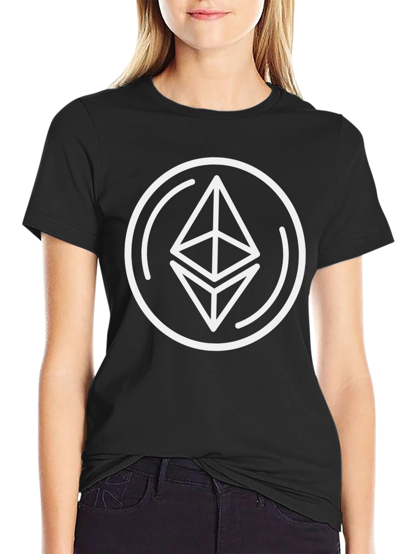 Camiseta Negra Ethereum: Crypto Estilo