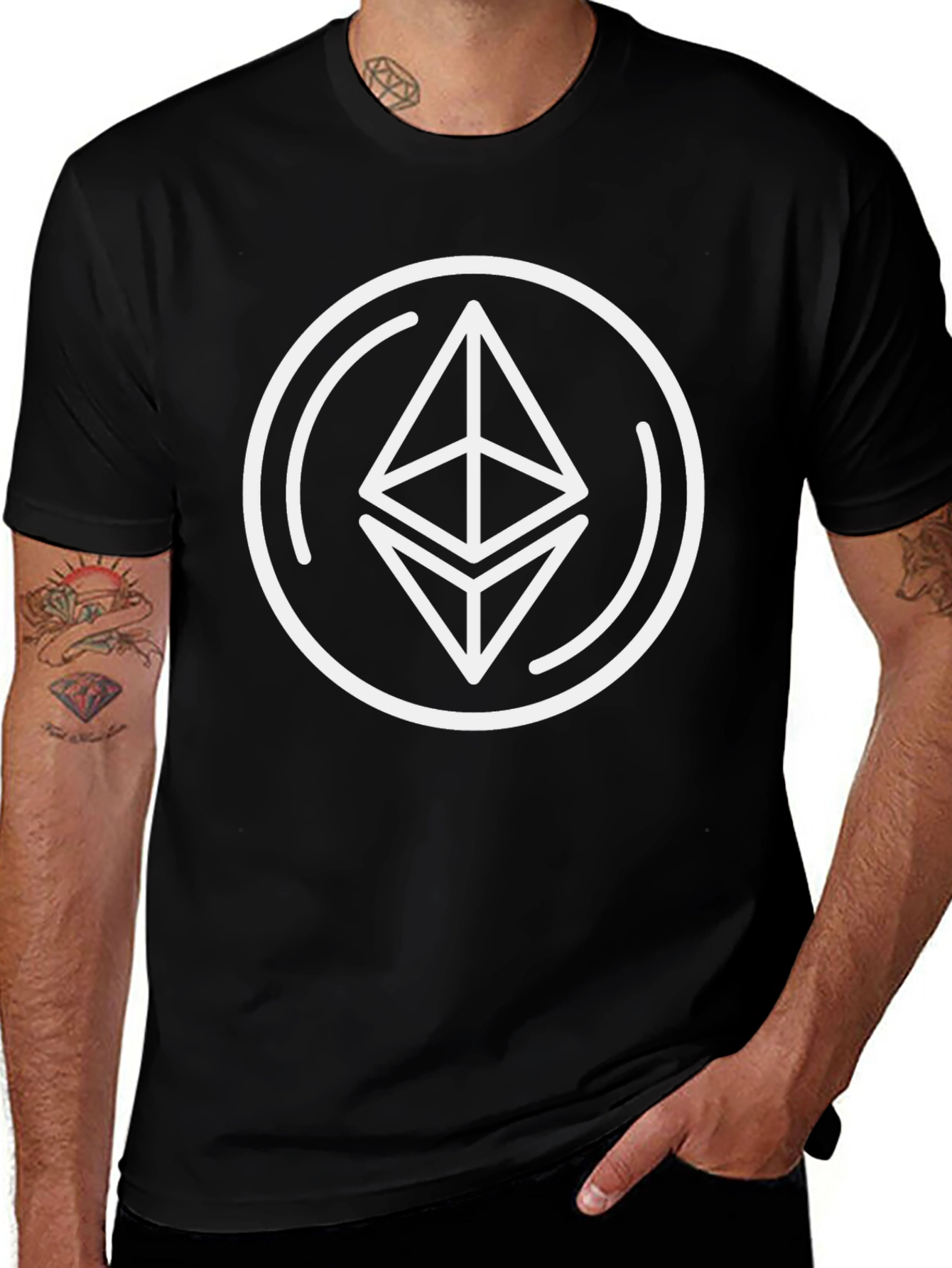 Camiseta Negra Ethereum: Crypto Estilo