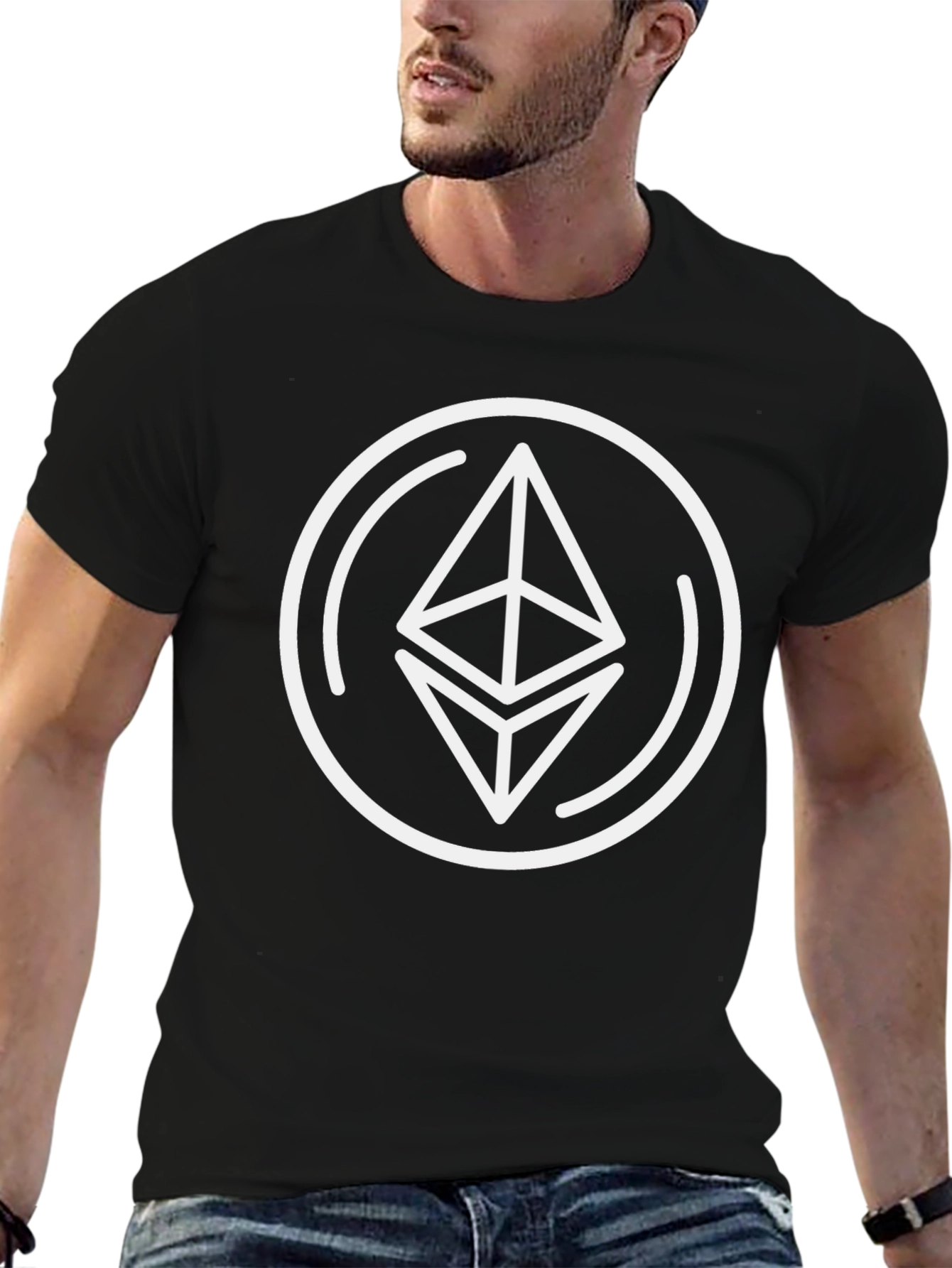 Camiseta Negra Ethereum: Crypto Estilo