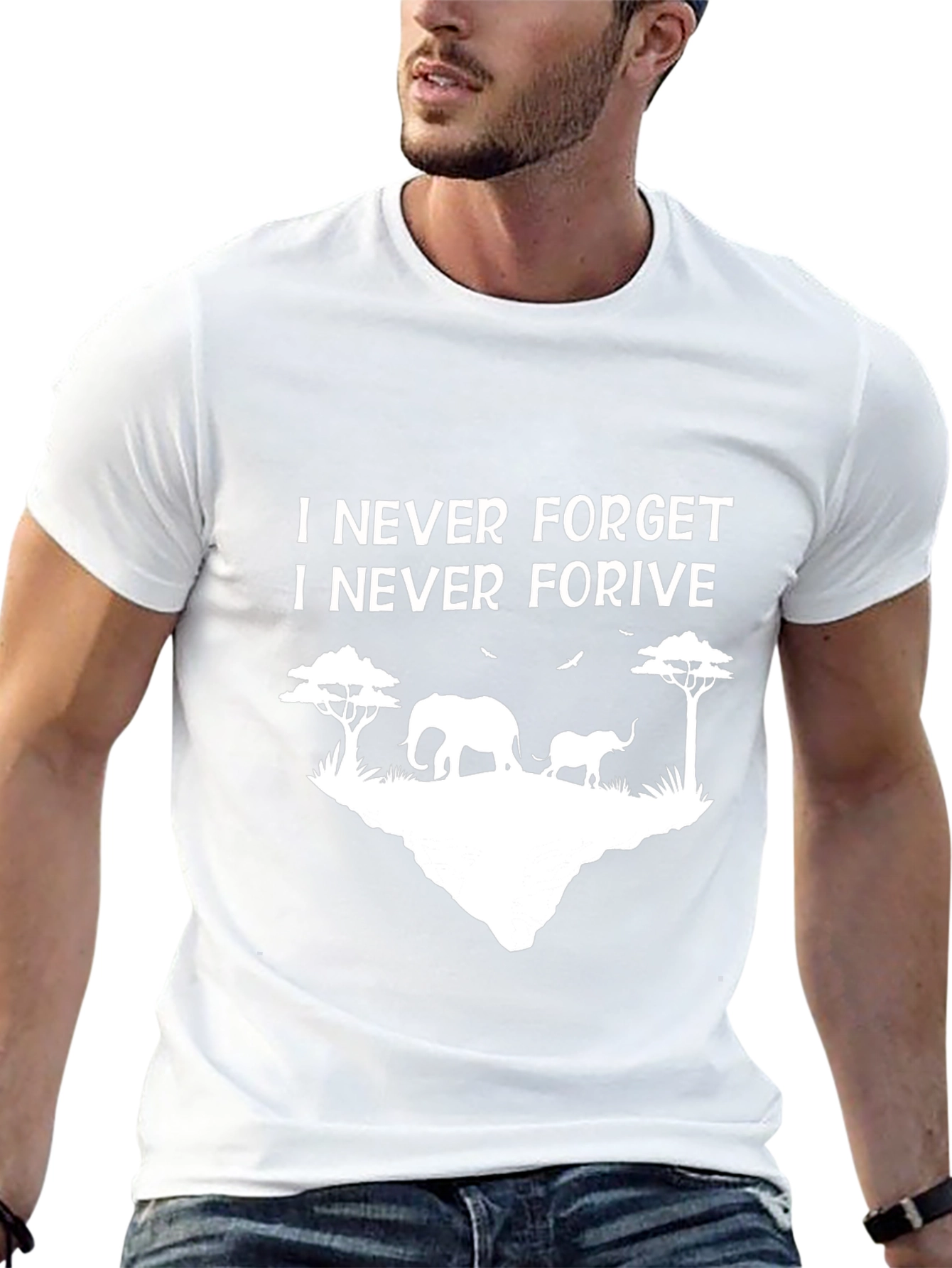 Camiseta Negra Nunca Olvido Nunca Perdono