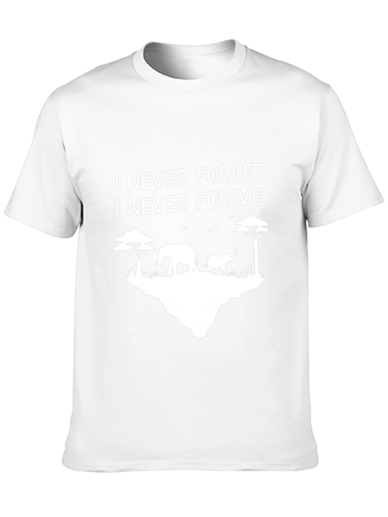 Camiseta Negra Nunca Olvido Nunca Perdono