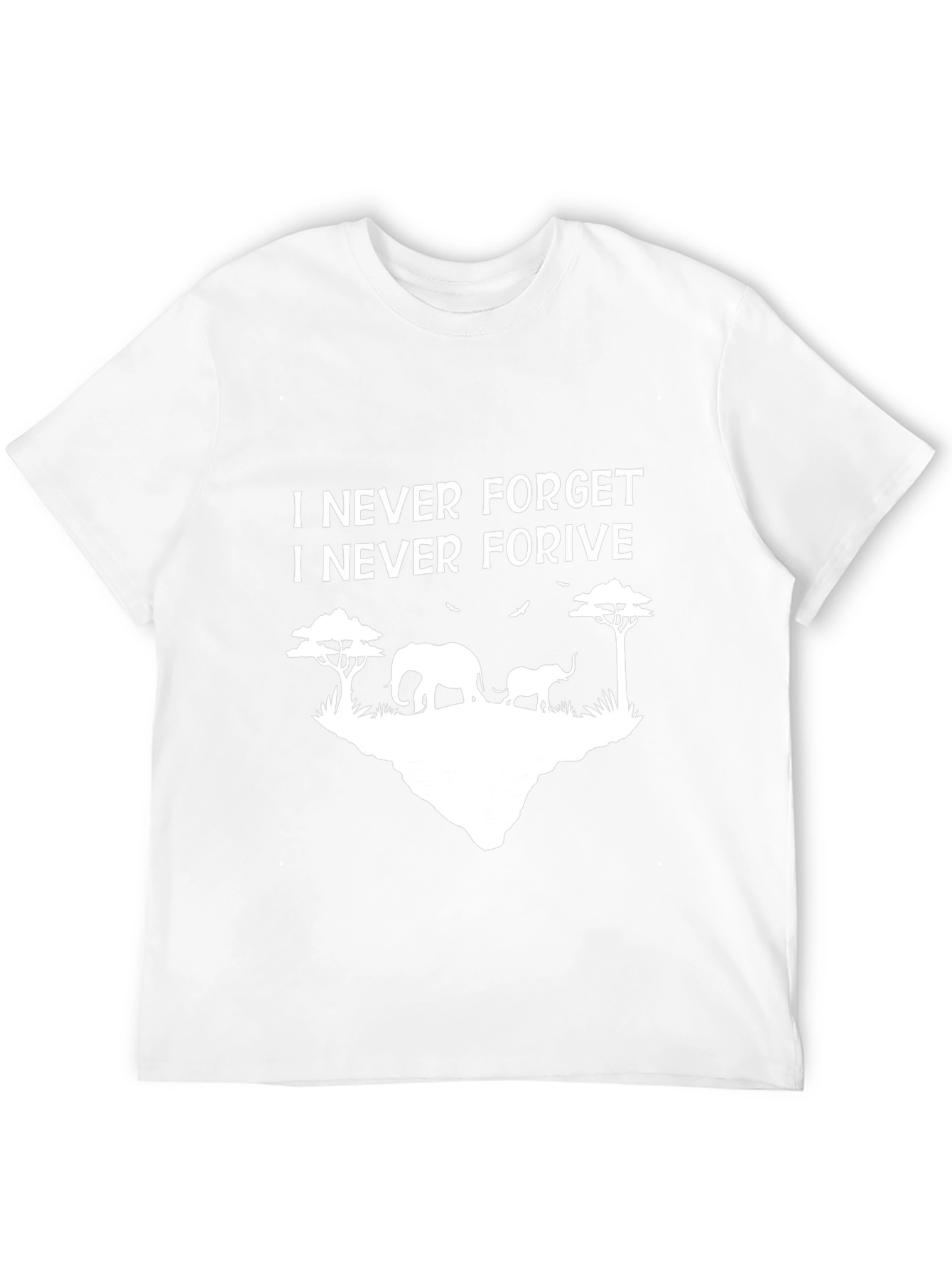 Camiseta Negra Nunca Olvido Nunca Perdono