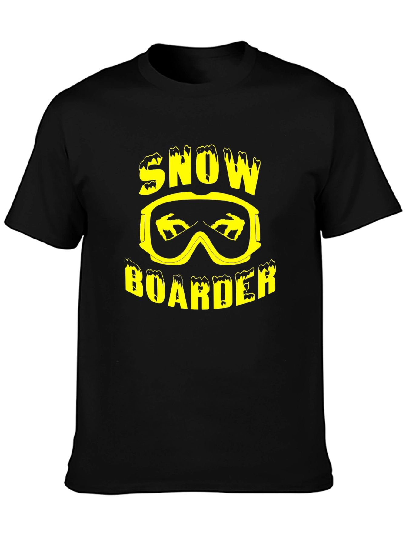 Camiseta Negra Snowboarder
