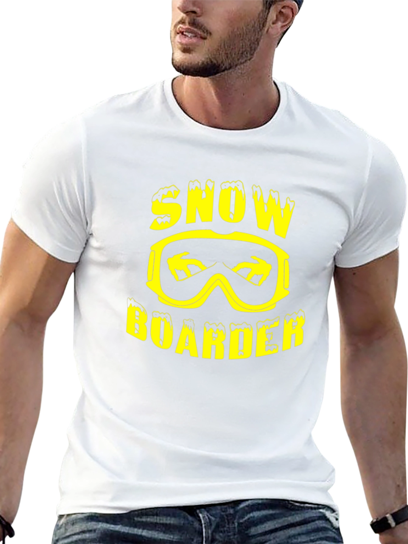 Camiseta Negra Snowboarder