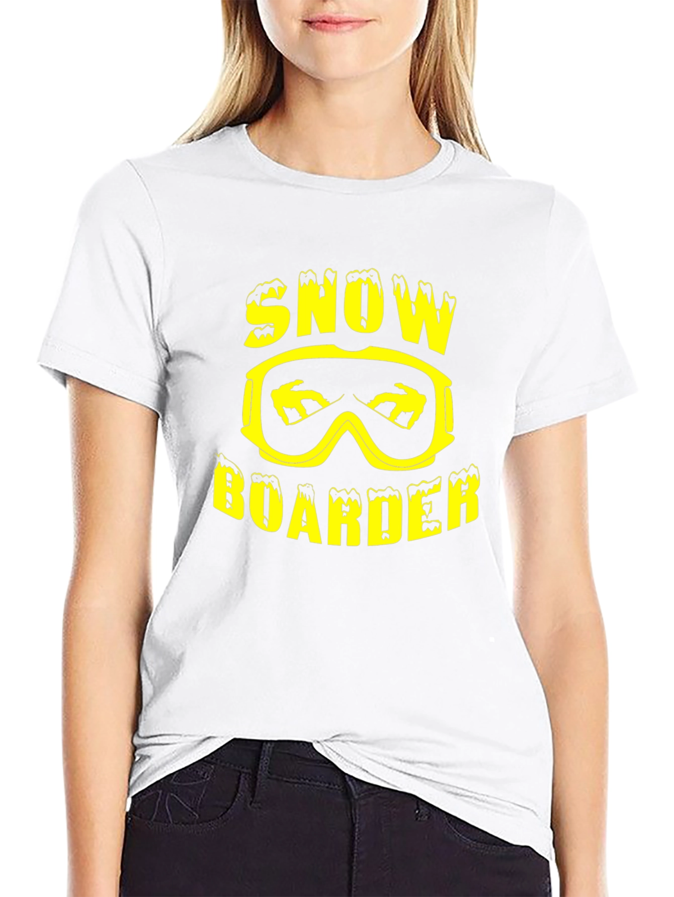 Camiseta Negra Snowboarder