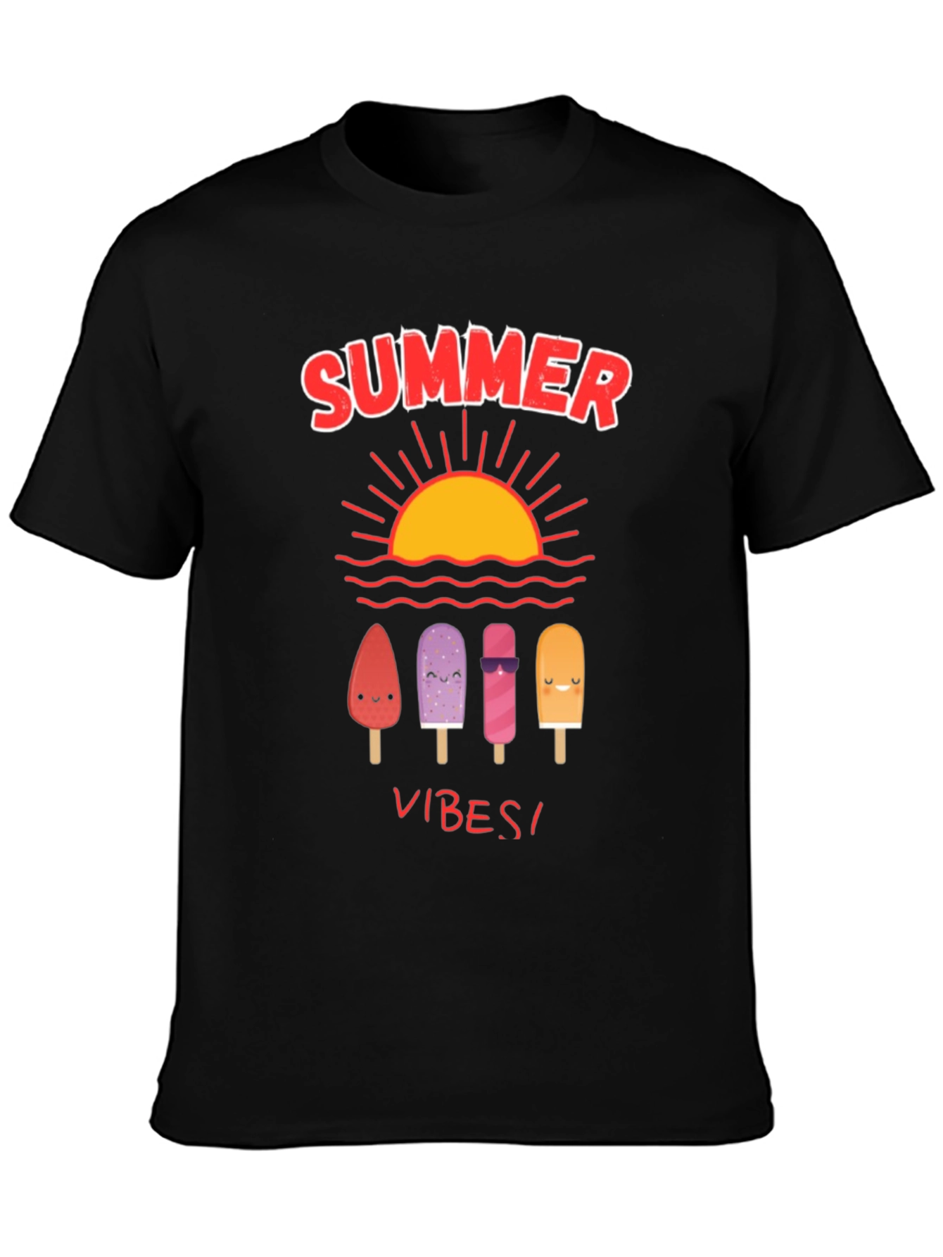 Camiseta Negra Summer Vibes