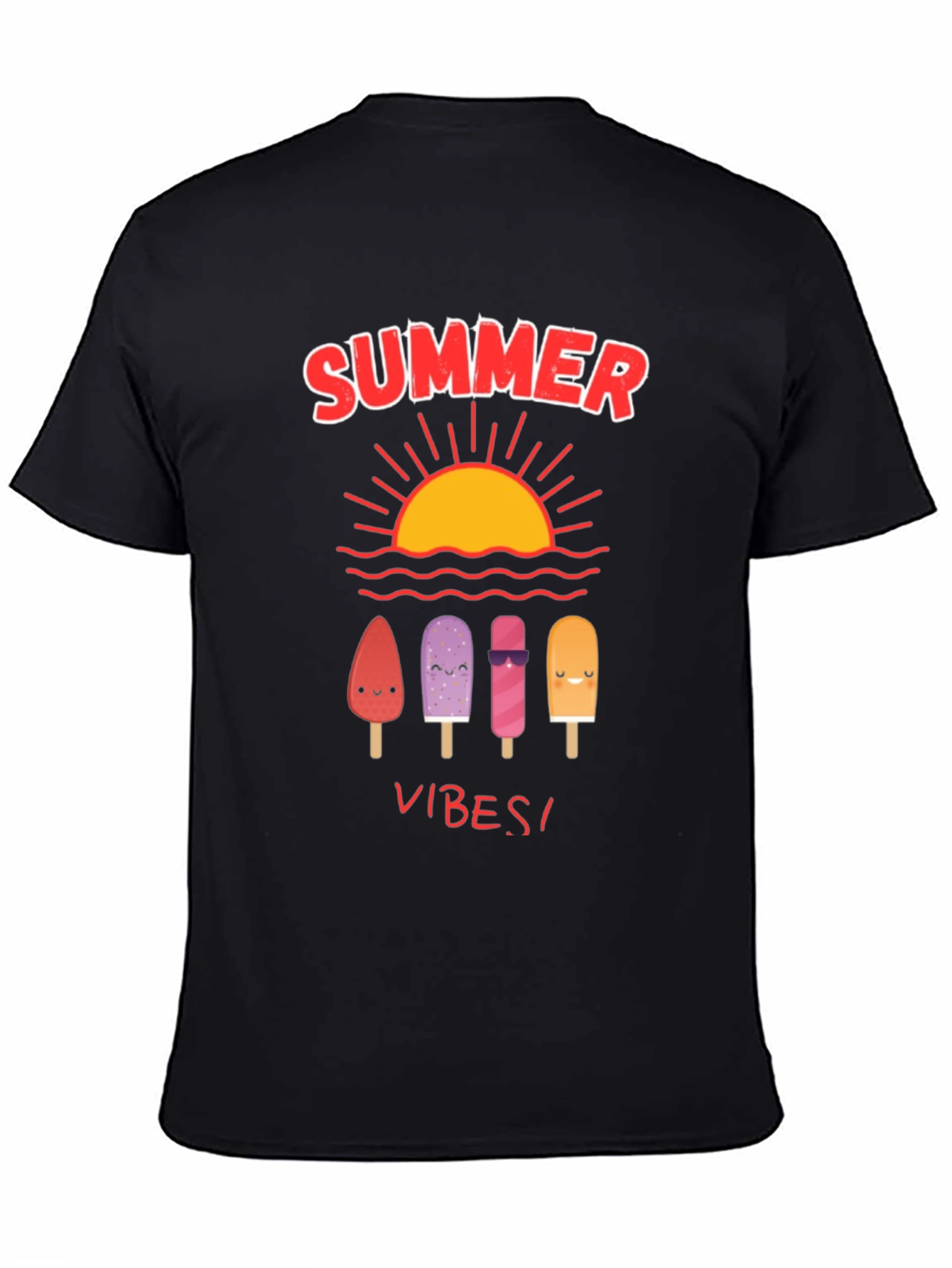 Camiseta Negra Summer Vibes