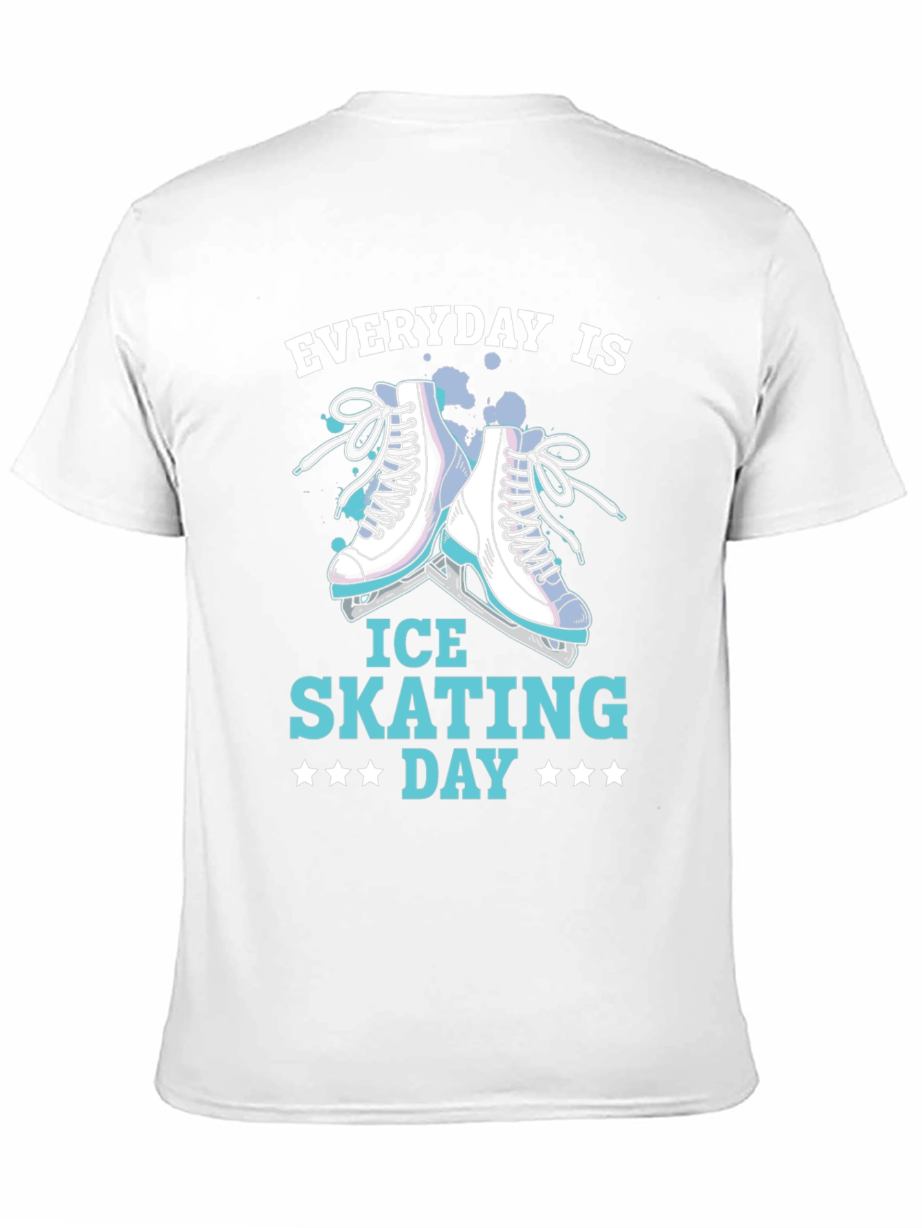 Camiseta Negra Everyday is Ice Skating Day