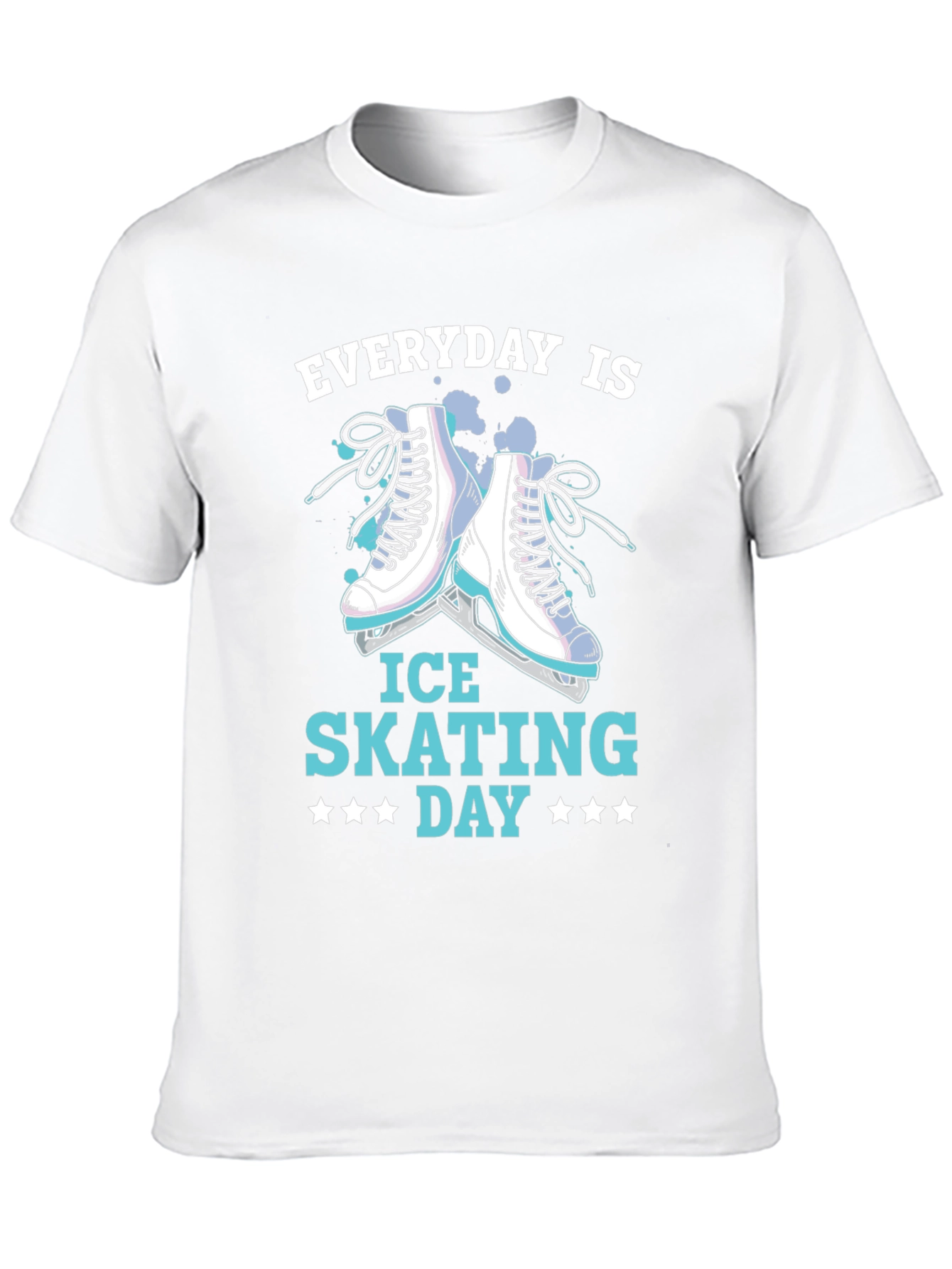 Camiseta Negra Everyday is Ice Skating Day
