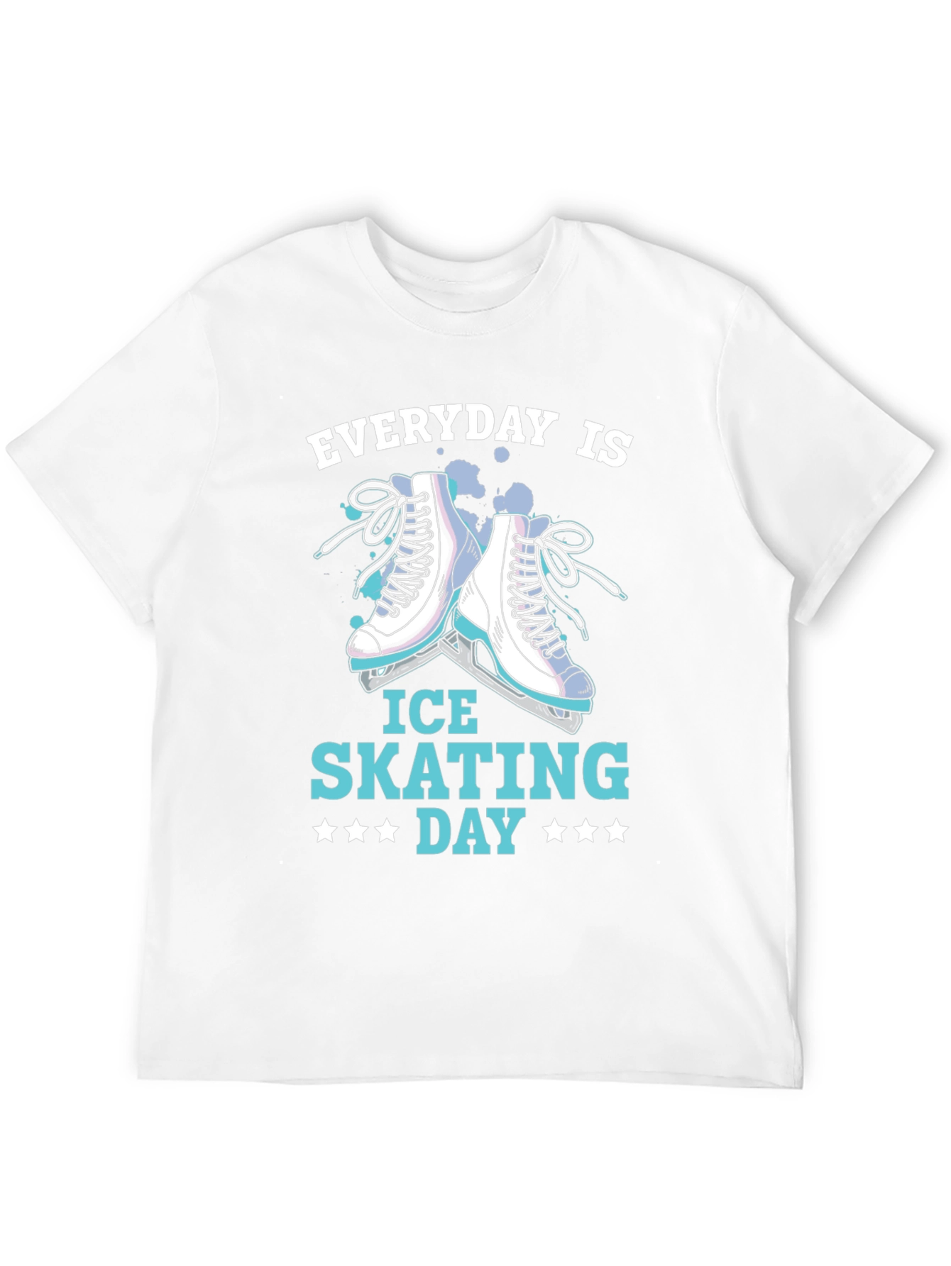 Camiseta Negra Everyday is Ice Skating Day