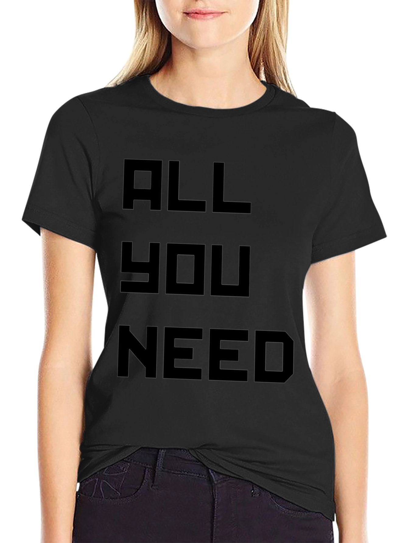 Camiseta Negra All You Need para Hombre