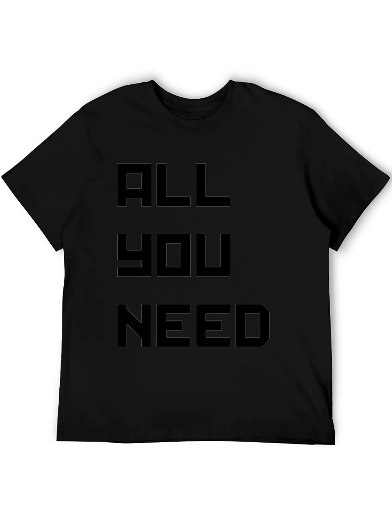 Camiseta Negra All You Need para Hombre