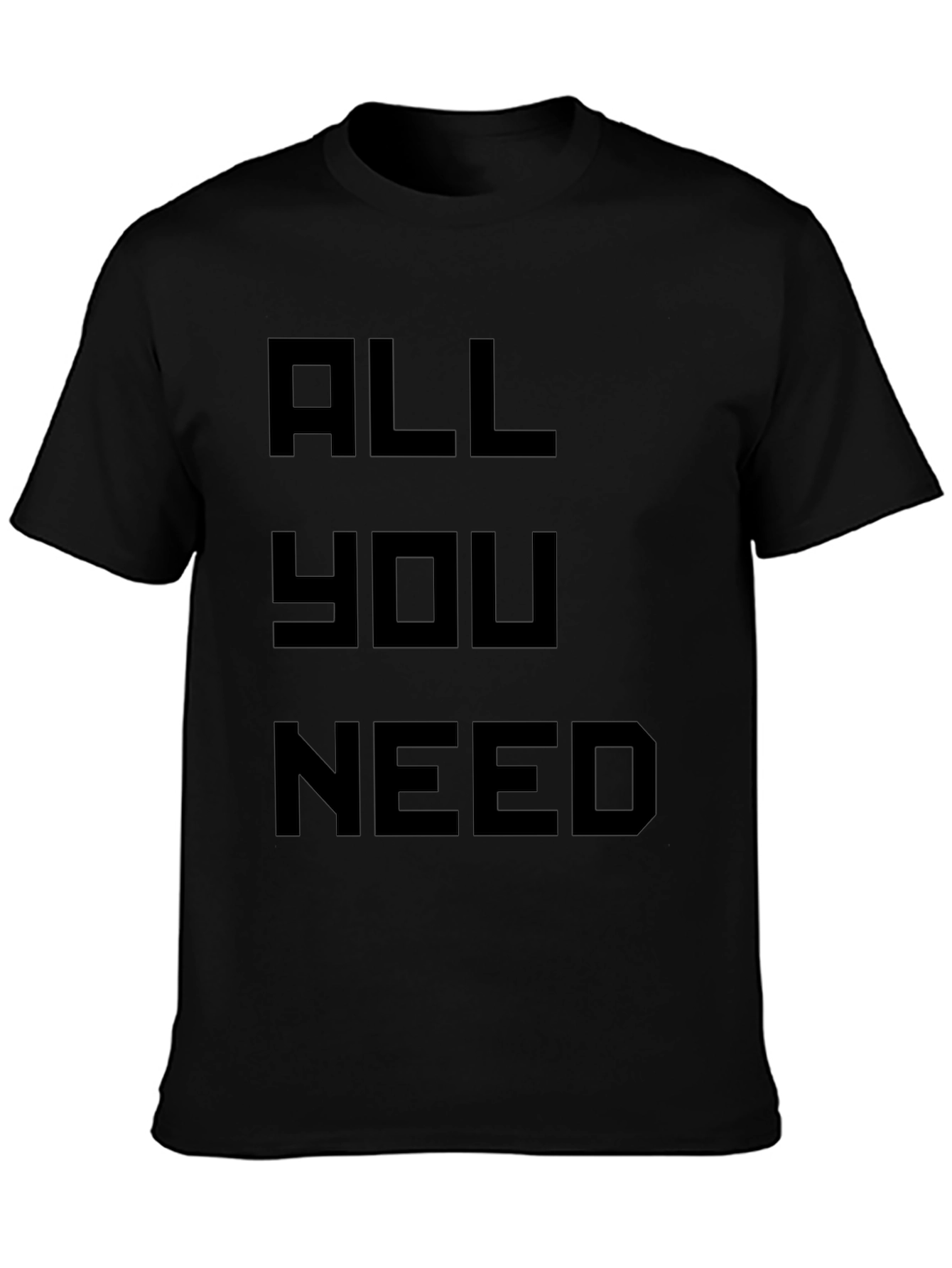 Camiseta Negra All You Need para Hombre