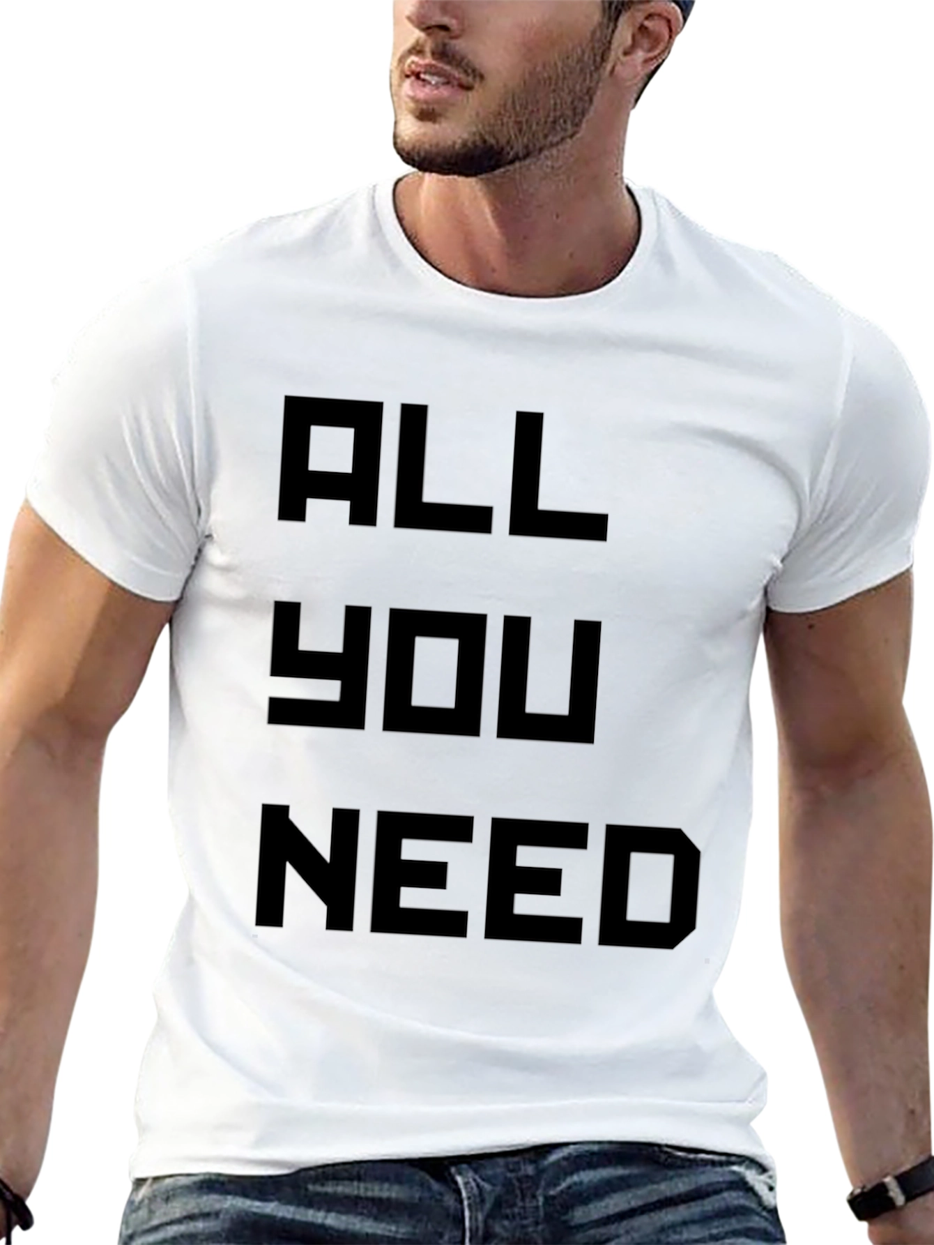 Camiseta Negra All You Need para Hombre