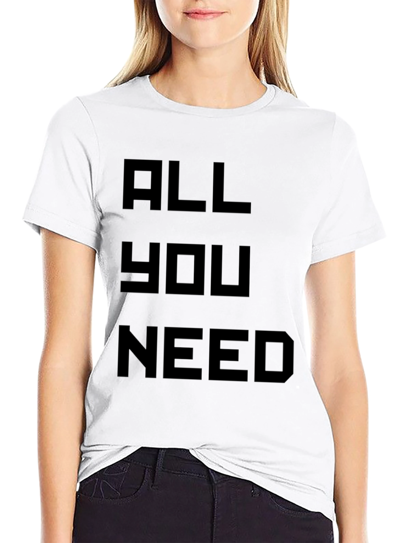 Camiseta Negra All You Need para Hombre