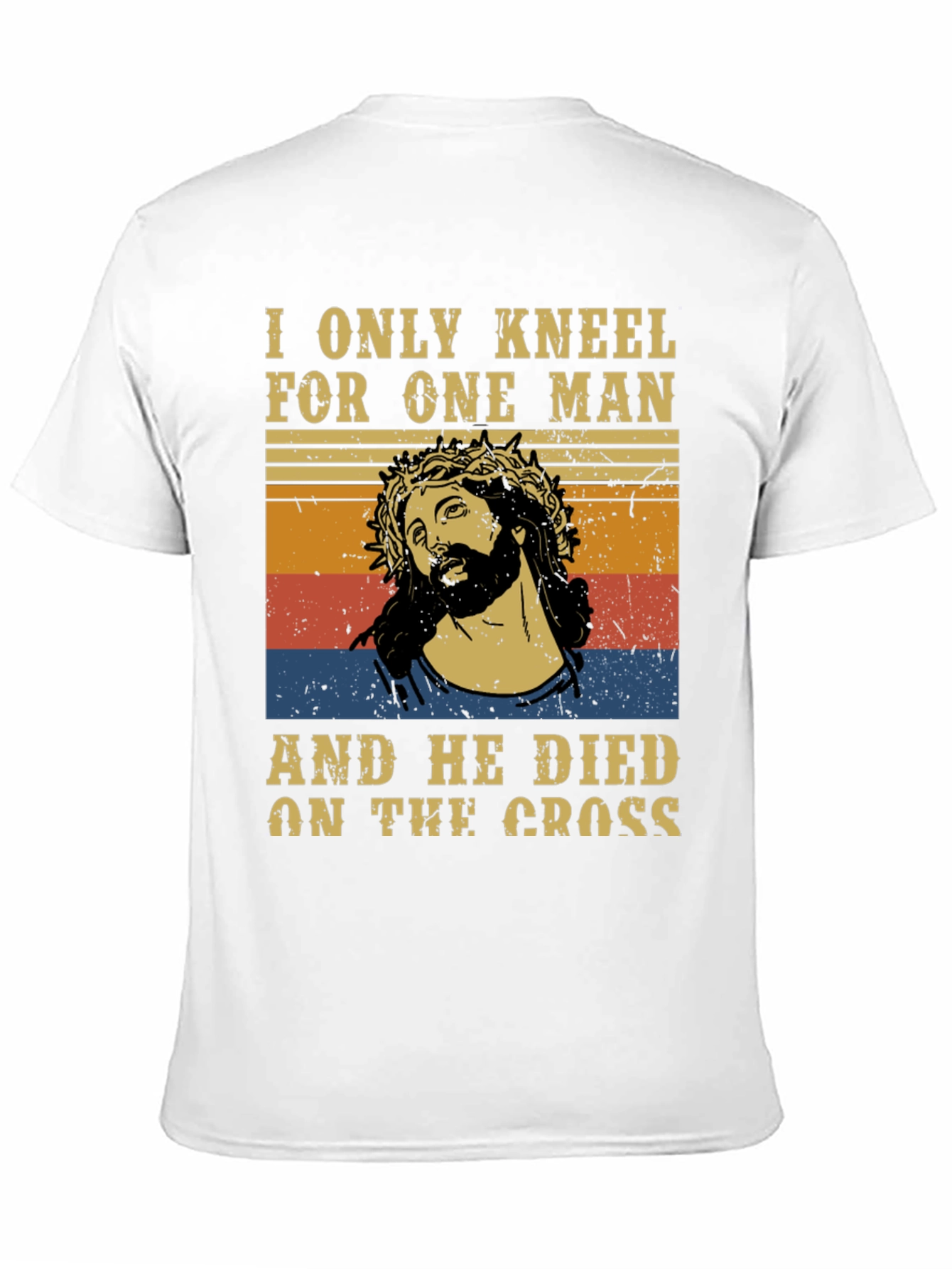 Camiseta Hombre: Solo me arrodillo ante uno