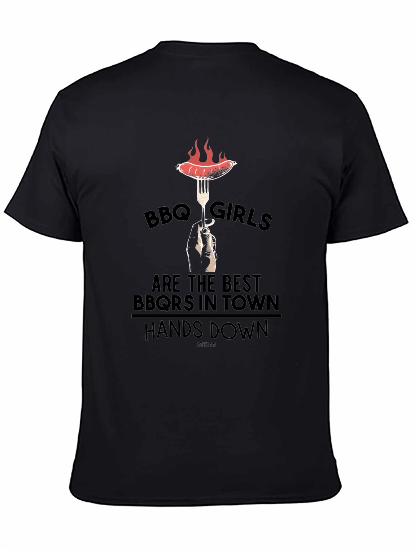 Camiseta Negra BBQ Girls: Asadoras Top