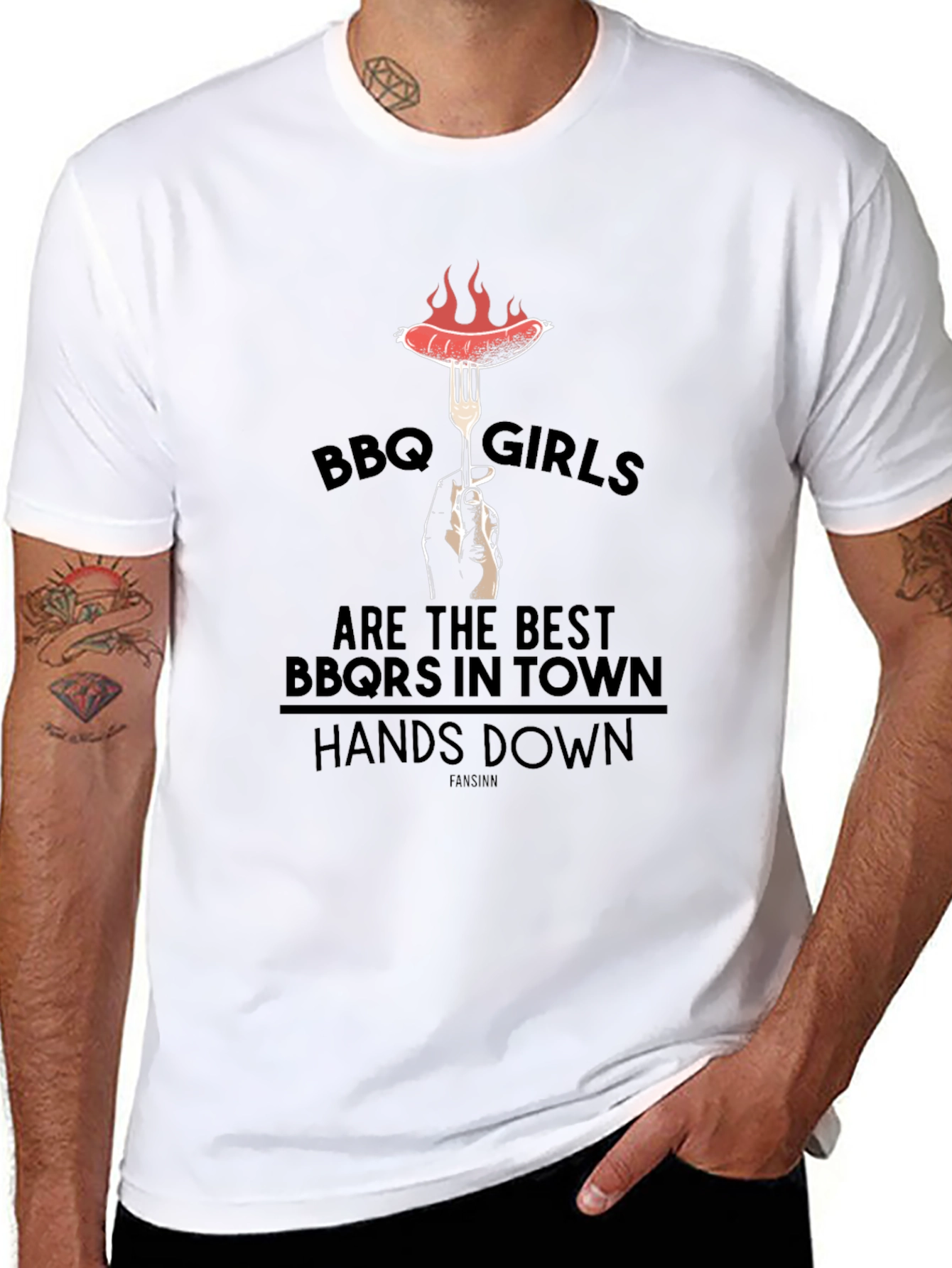 Camiseta Negra BBQ Girls: Asadoras Top