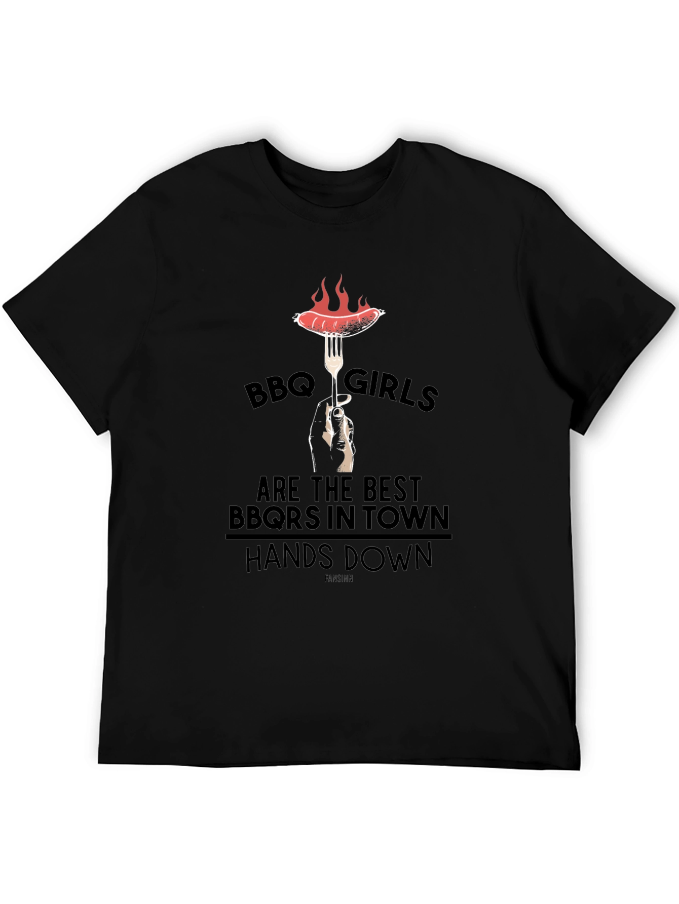 Camiseta Negra BBQ Girls: Asadoras Top