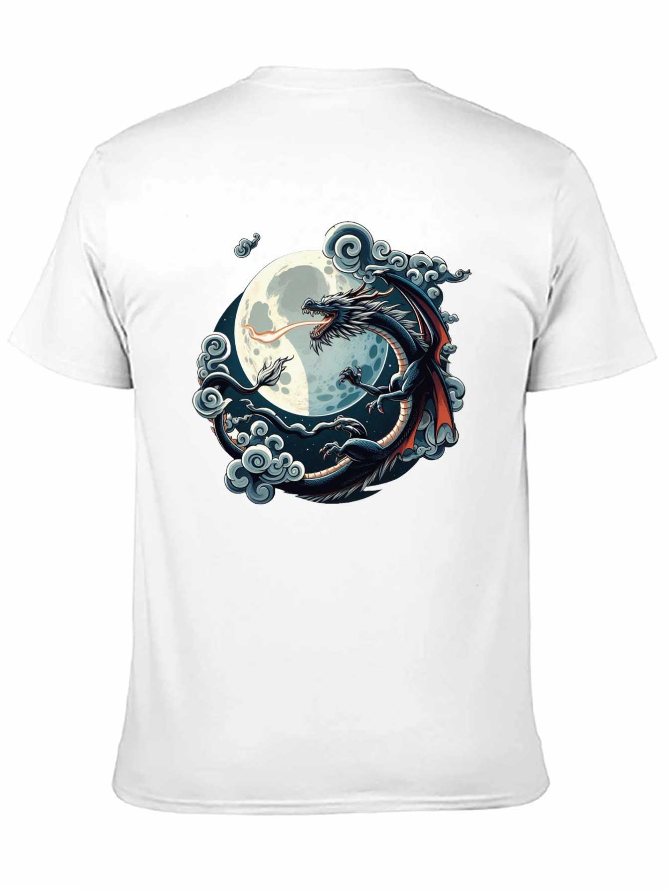 Camiseta Hombre Dragón Luna