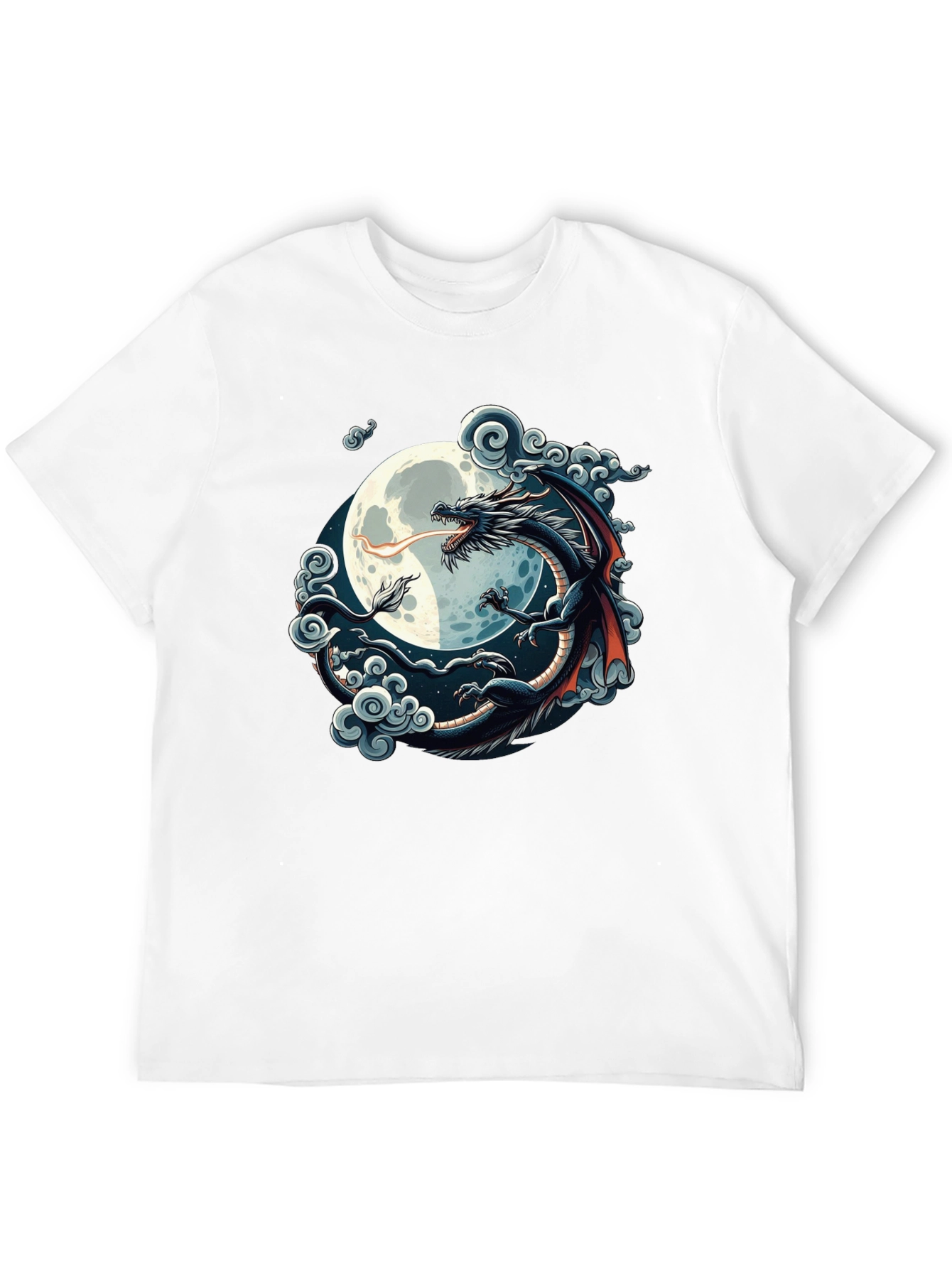 Camiseta Hombre Dragón Luna