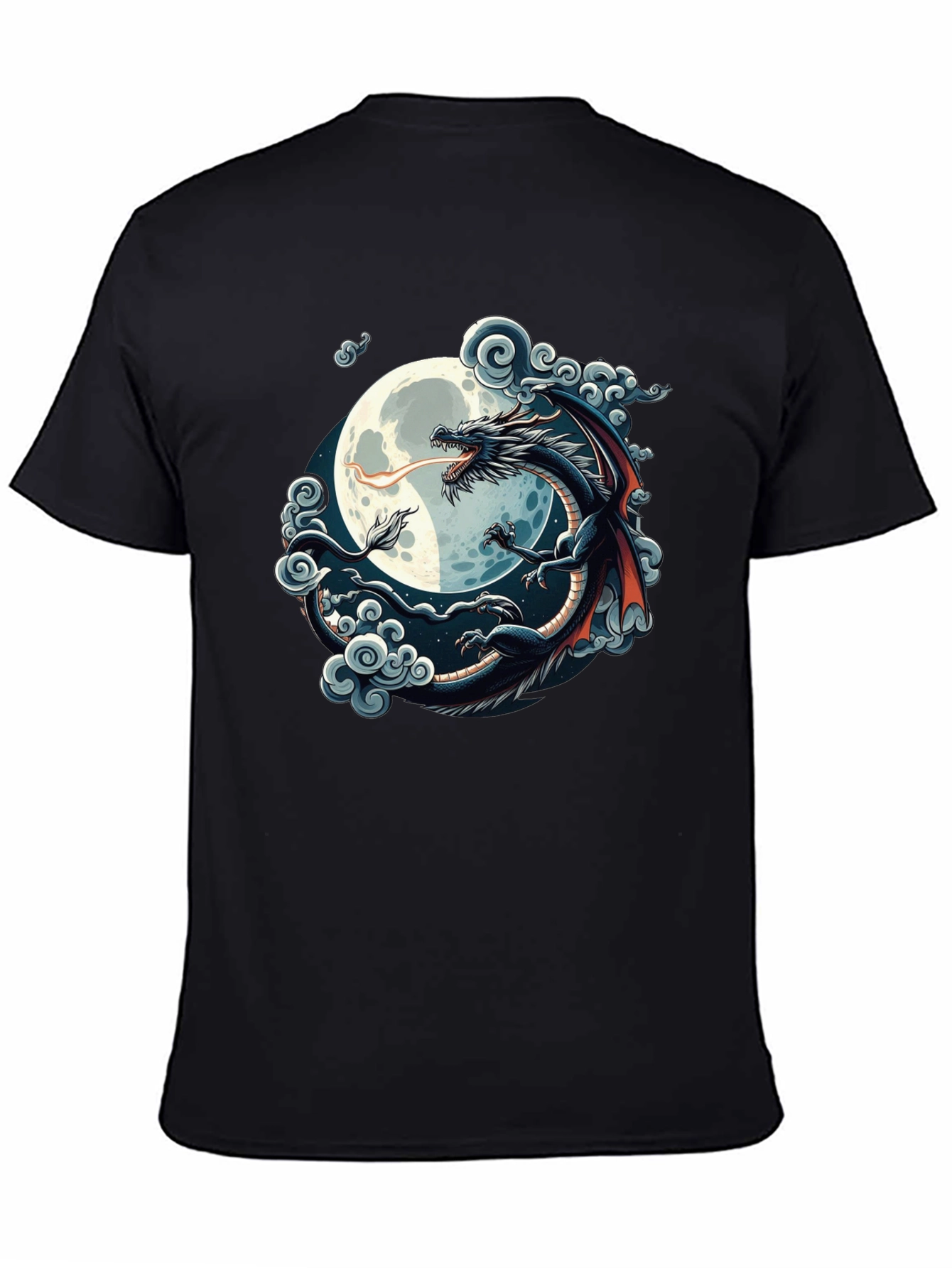 Camiseta Hombre Dragón Luna