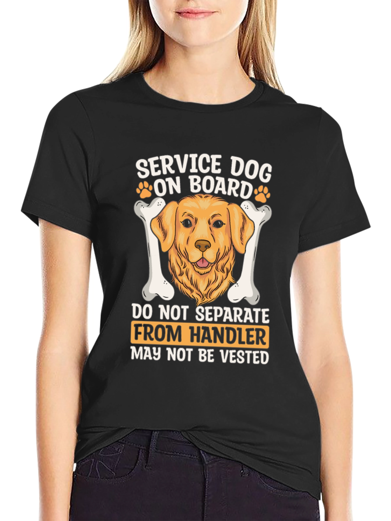 Camiseta Perro de Servicio a Bordo