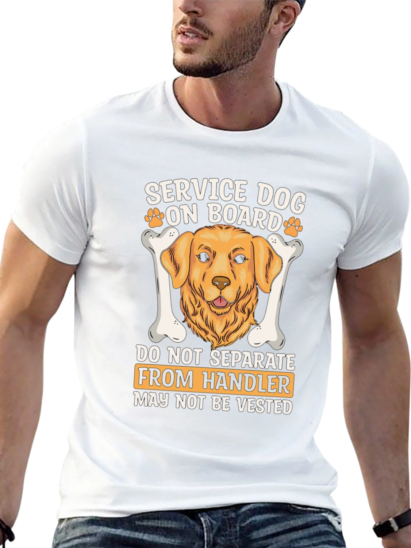 Camiseta Perro de Servicio a Bordo