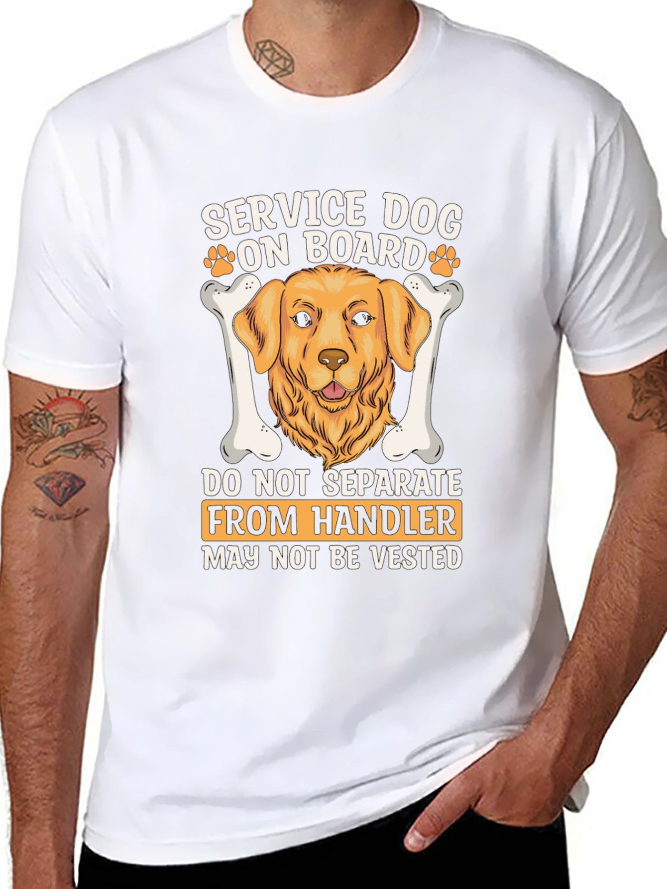 Camiseta Perro de Servicio a Bordo