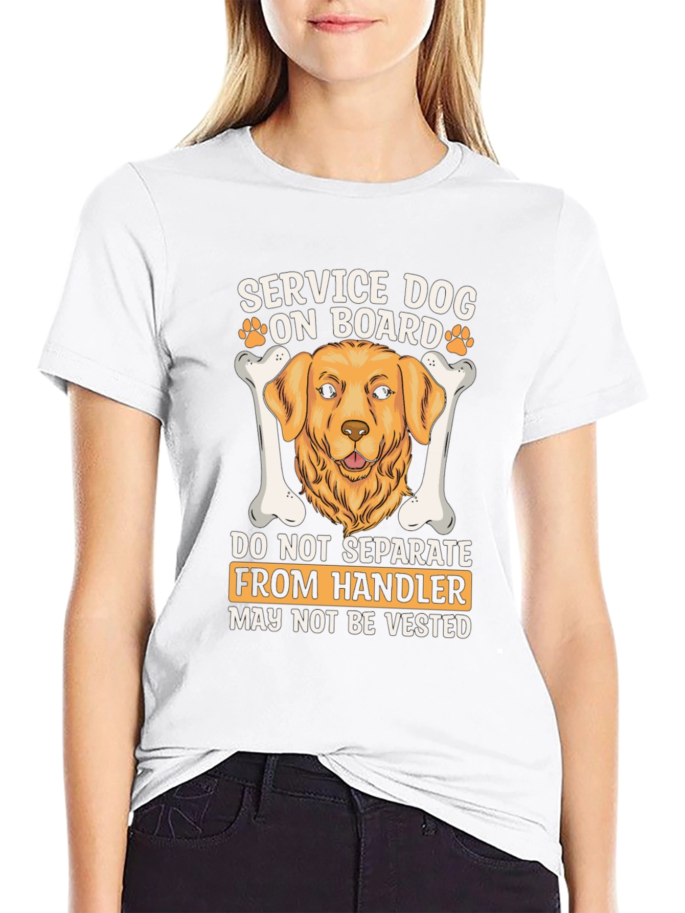 Camiseta Perro de Servicio a Bordo