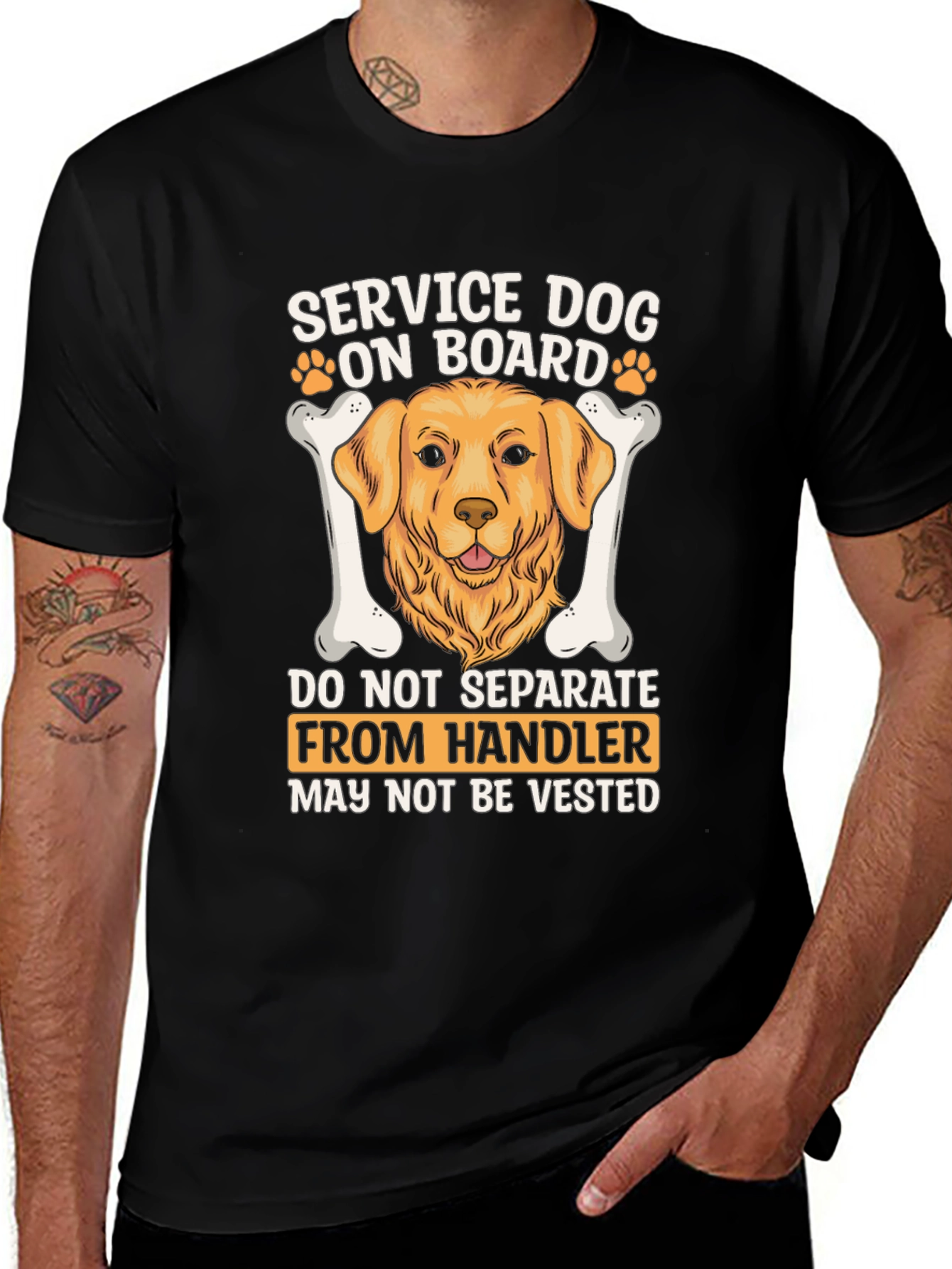Camiseta Perro de Servicio a Bordo