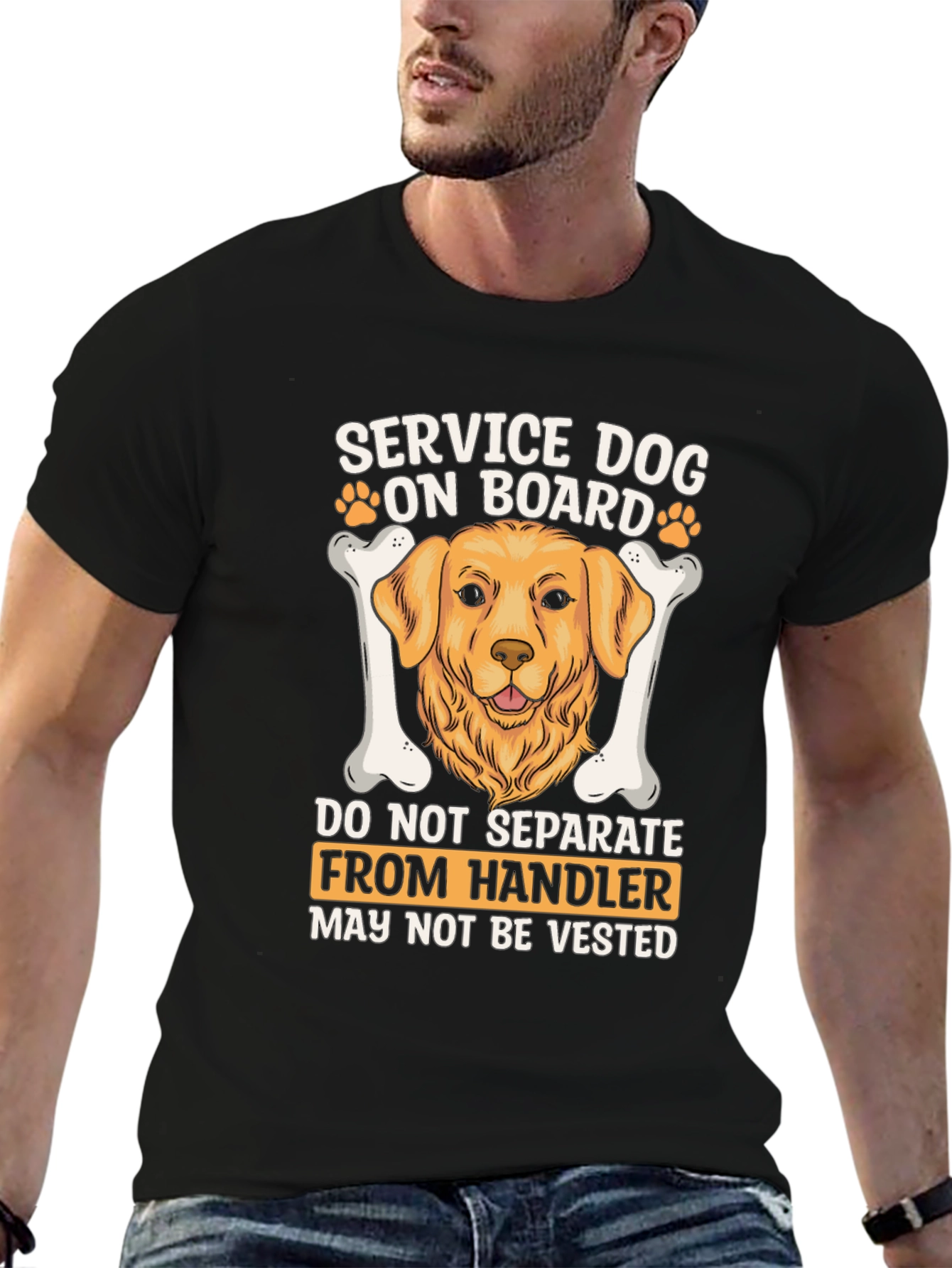 Camiseta Perro de Servicio a Bordo