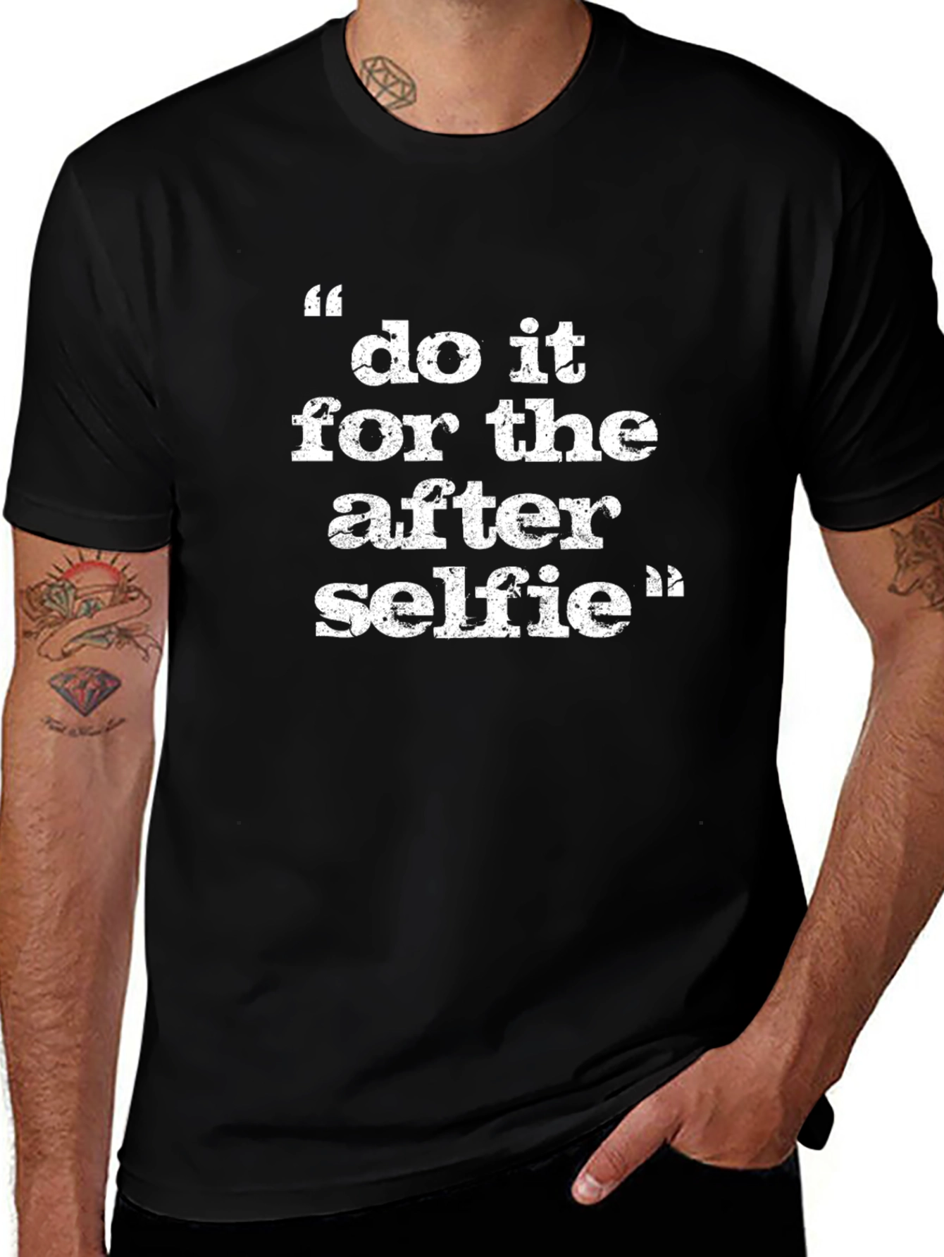 Camiseta Negra: Hazlo por la Selfie