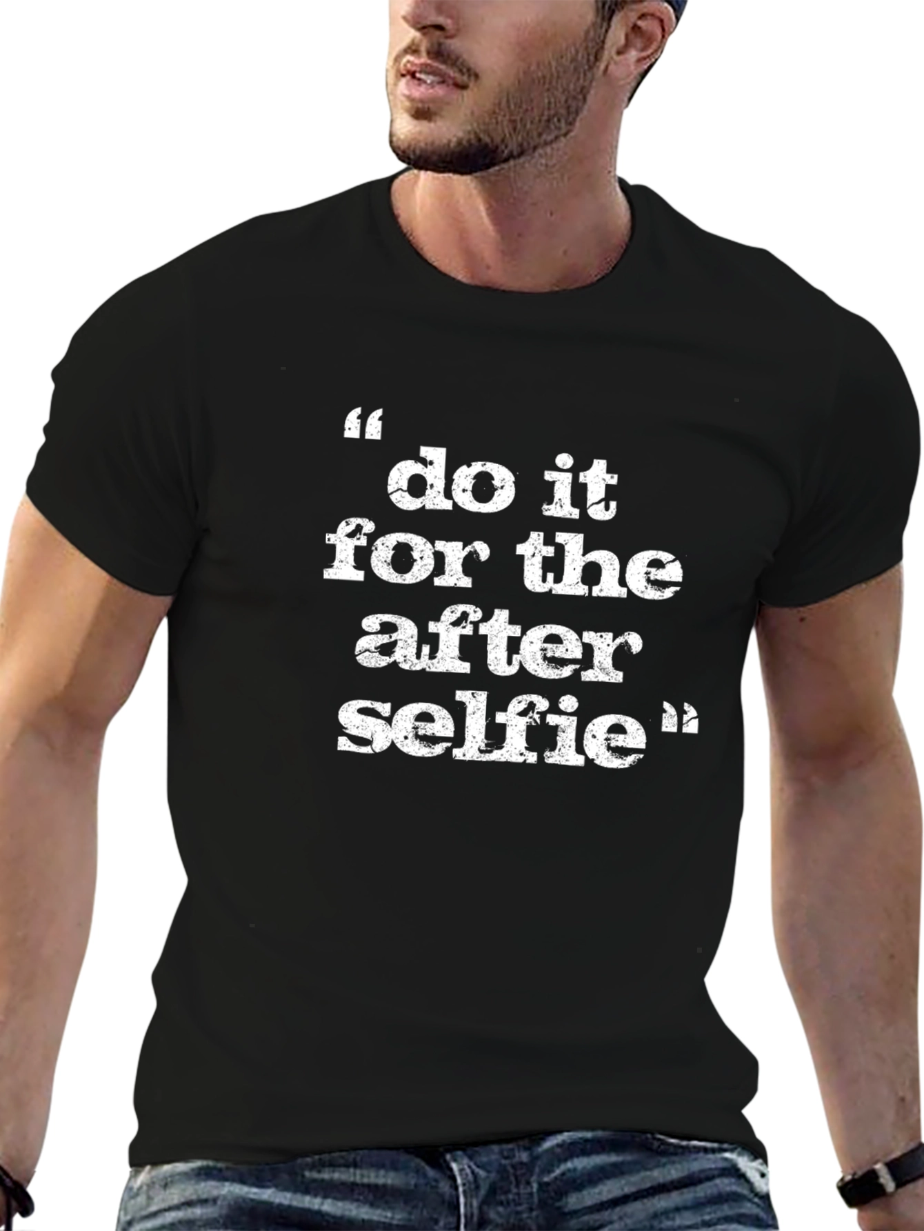 Camiseta Negra: Hazlo por la Selfie